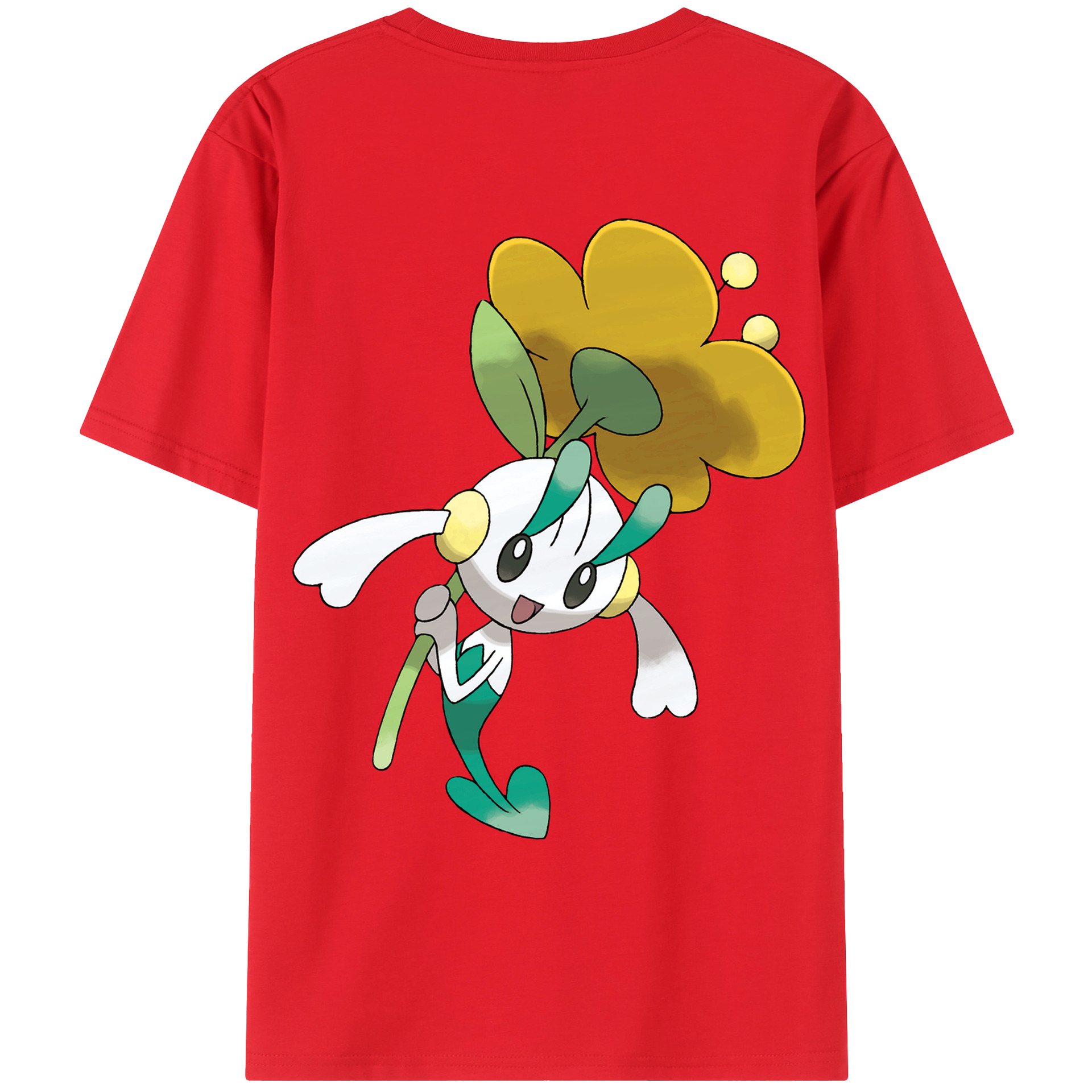 （画像用） ポケットモンスター Pokémon 綿100％ メンズ半袖Tシャツ（バックプリント） 通気性