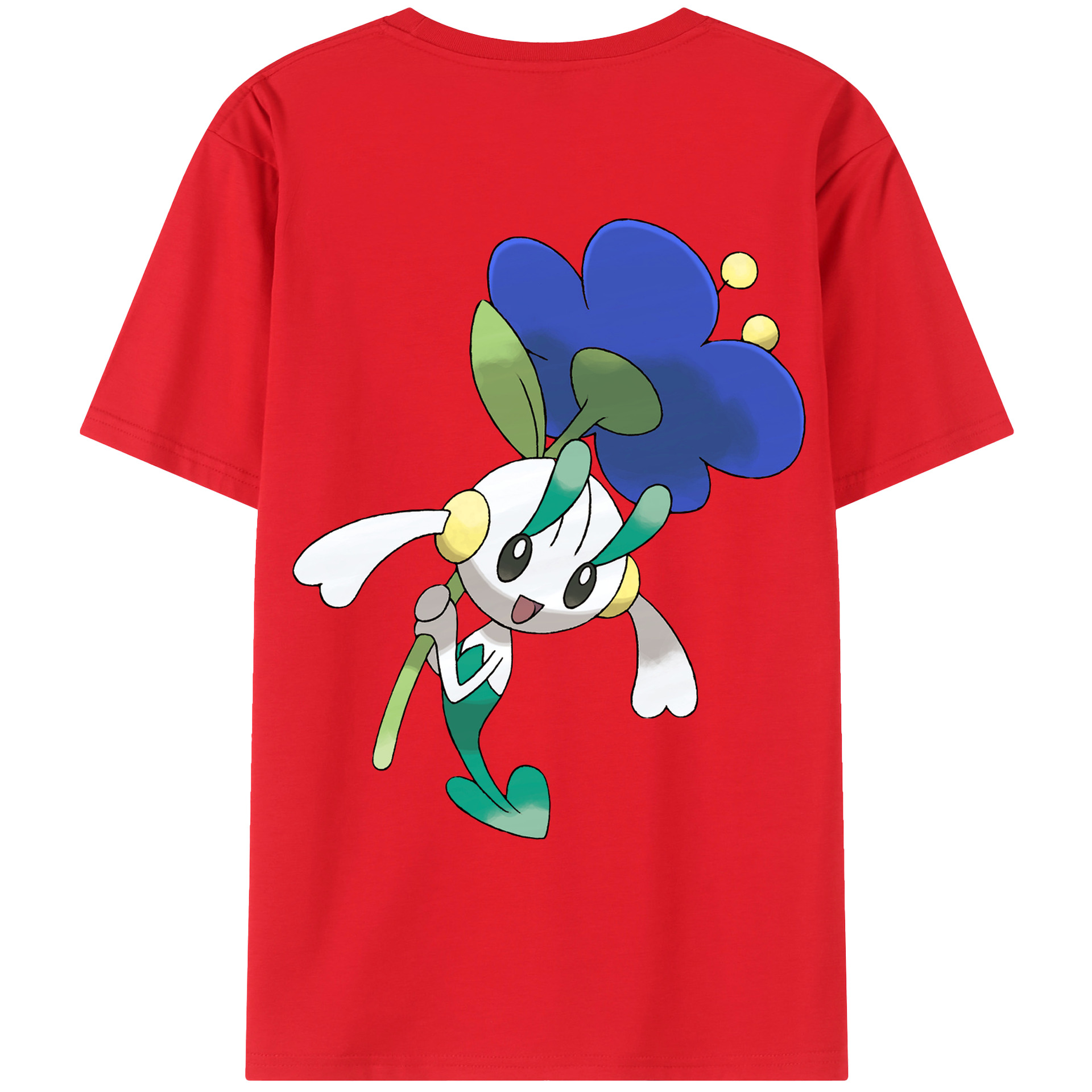 （画像用） ポケットモンスター Pokémon 綿100％ メンズ半袖Tシャツ（バックプリント） 通気性