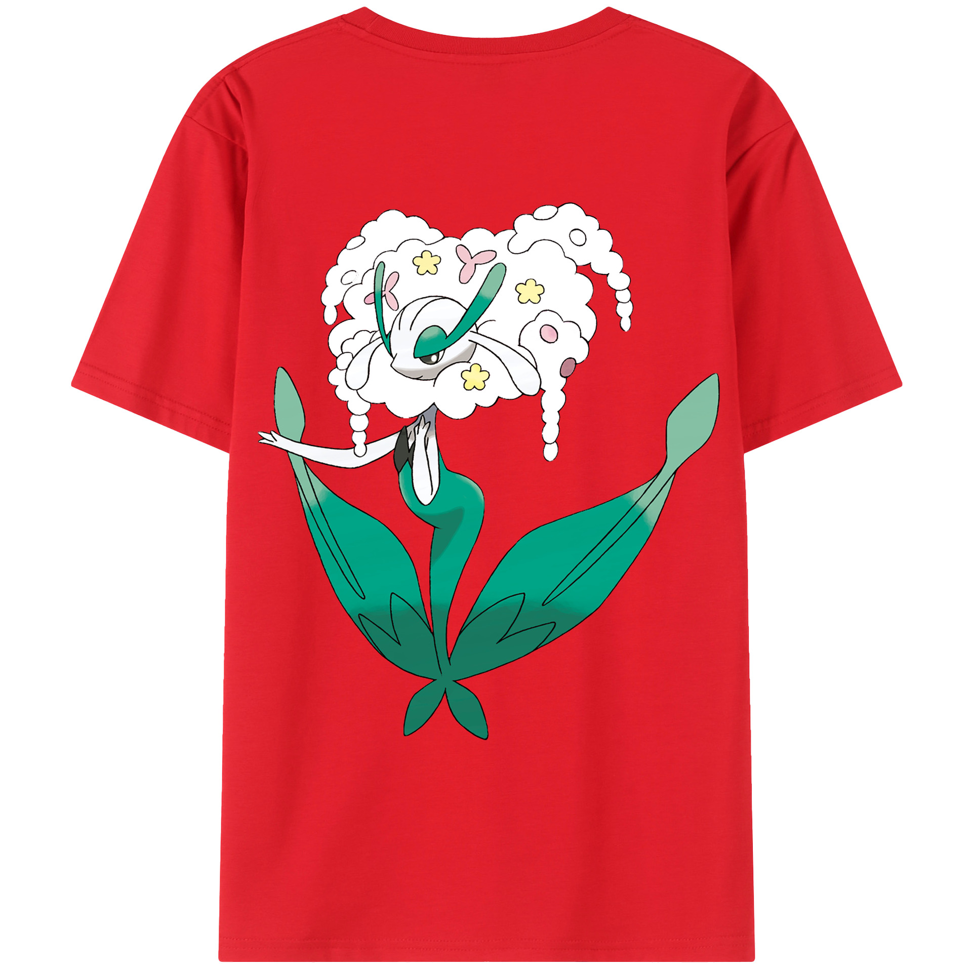（画像用） ポケットモンスター Pokémon 綿100％ メンズ半袖Tシャツ（バックプリント） 通気性