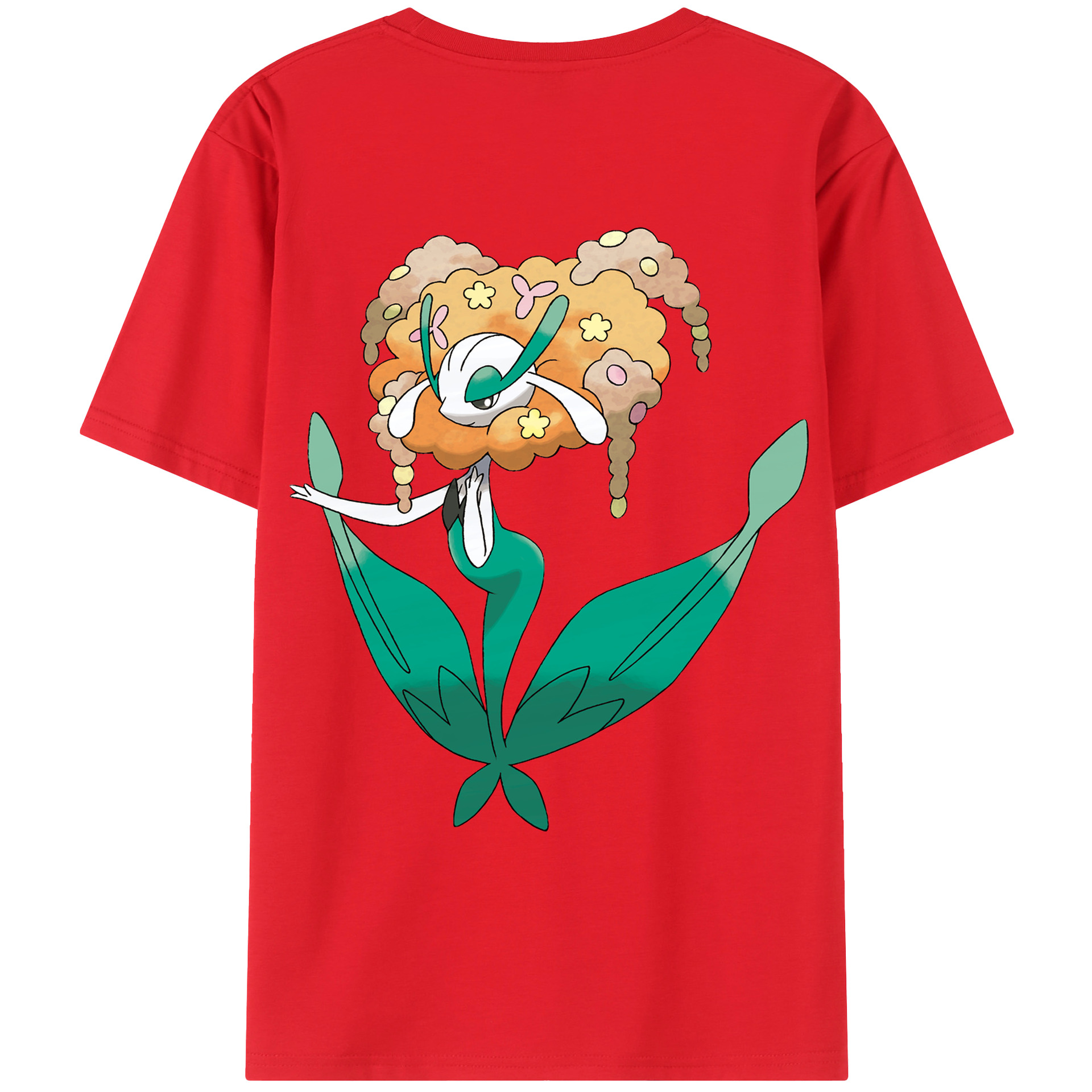 （画像用） ポケットモンスター Pokémon 綿100％ メンズ半袖Tシャツ（バックプリント） 通気性