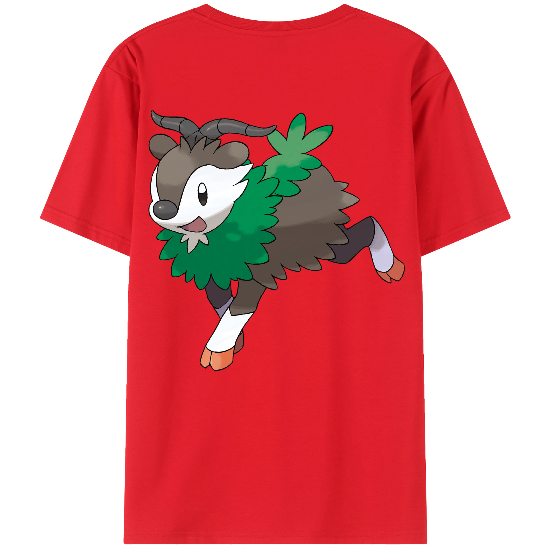 （画像用） ポケットモンスター Pokémon 綿100％ メンズ半袖Tシャツ（バックプリント） 通気性