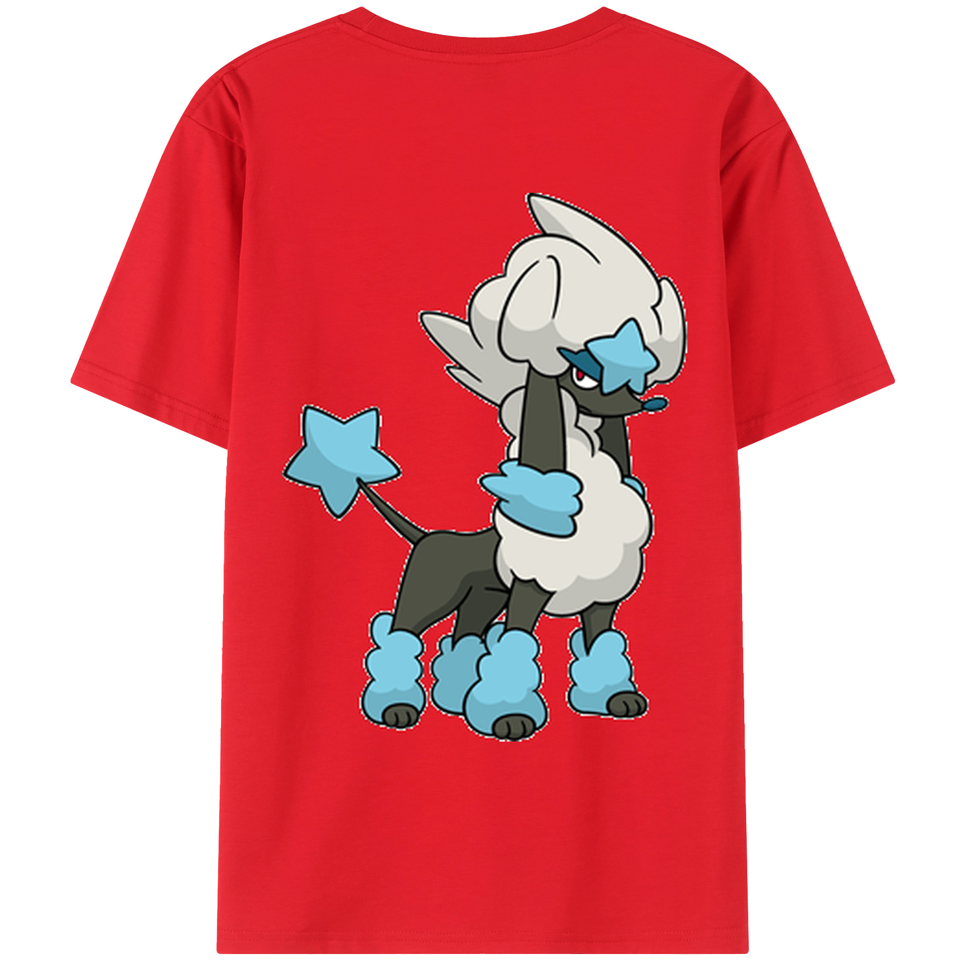 （画像用） ポケットモンスター Pokémon 綿100％ メンズ半袖Tシャツ（バックプリント） 通気性
