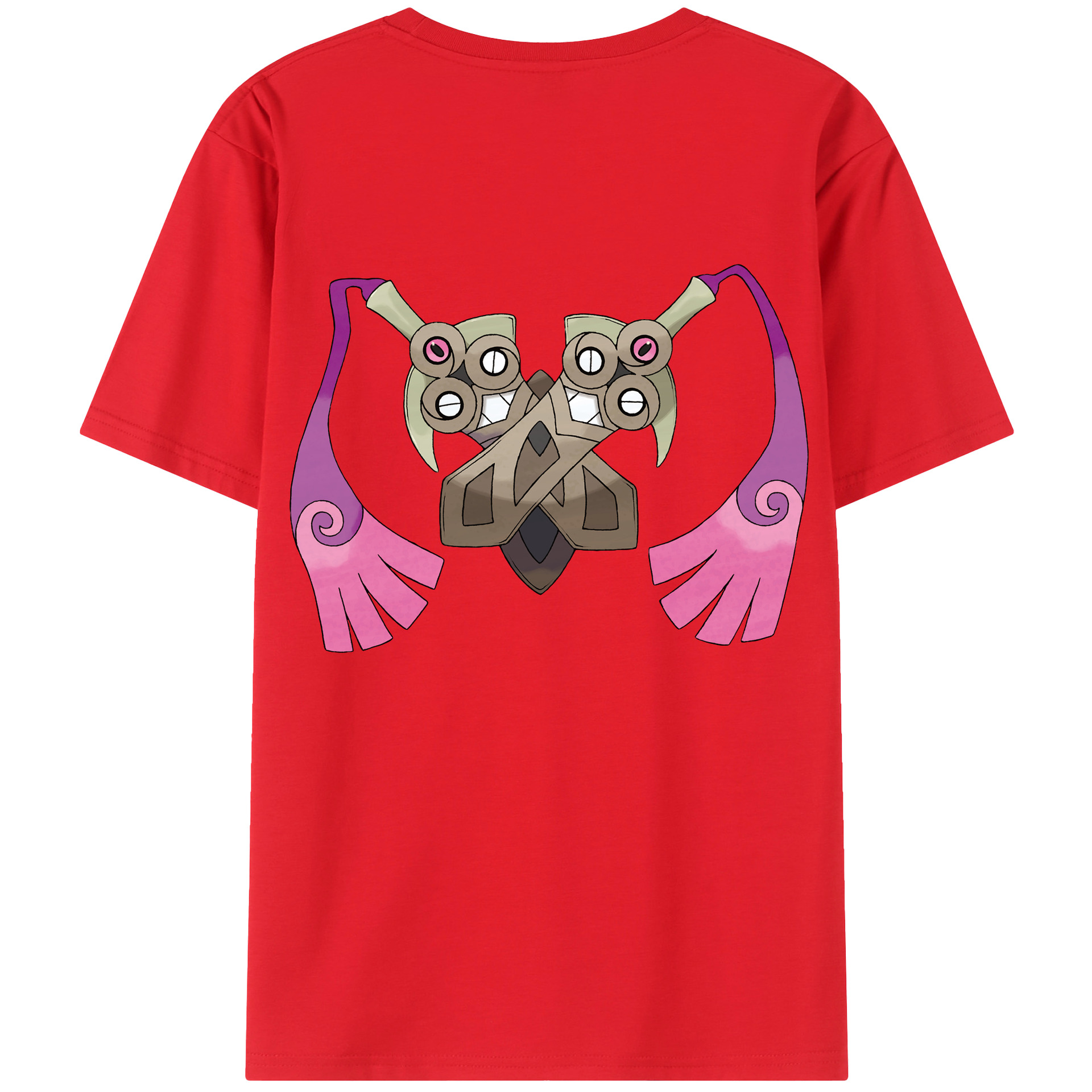 （画像用） ポケットモンスター Pokémon 綿100％ メンズ半袖Tシャツ（バックプリント） 通気性