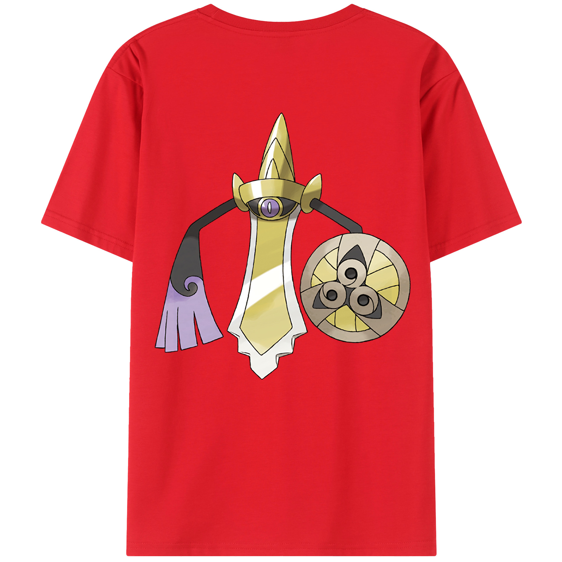（画像用） ポケットモンスター Pokémon 綿100％ メンズ半袖Tシャツ（バックプリント） 通気性