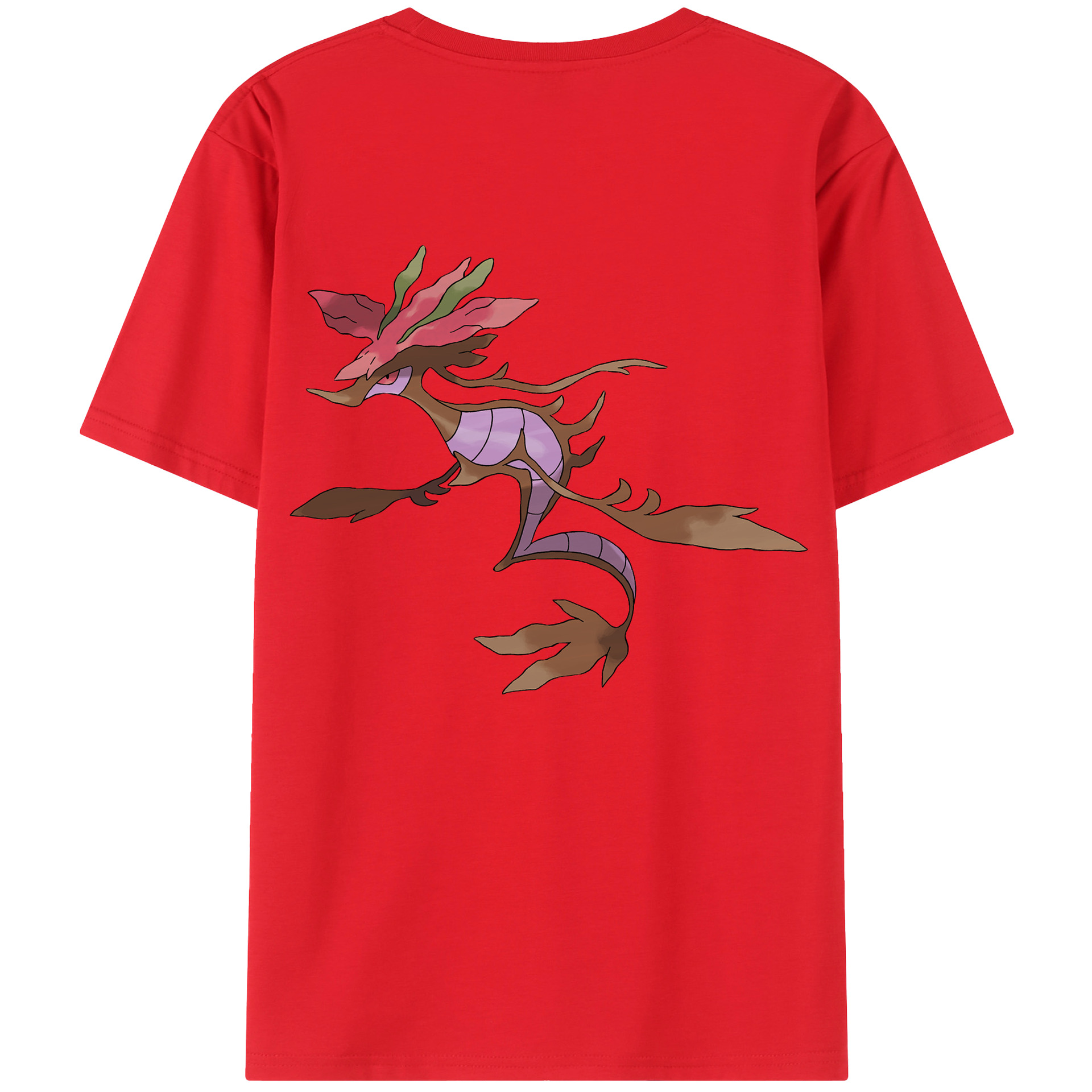（画像用） ポケットモンスター Pokémon 綿100％ メンズ半袖Tシャツ（バックプリント） 通気性