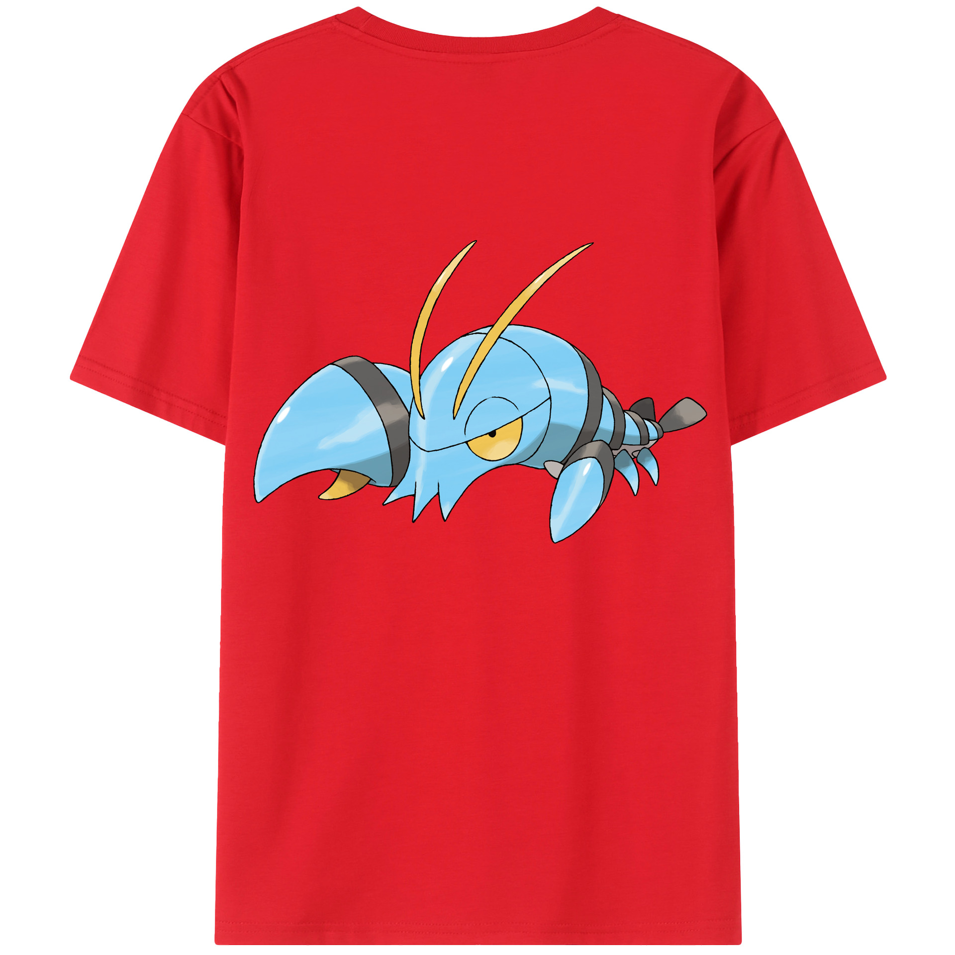 （画像用） ポケットモンスター Pokémon 綿100％ メンズ半袖Tシャツ（バックプリント） 通気性