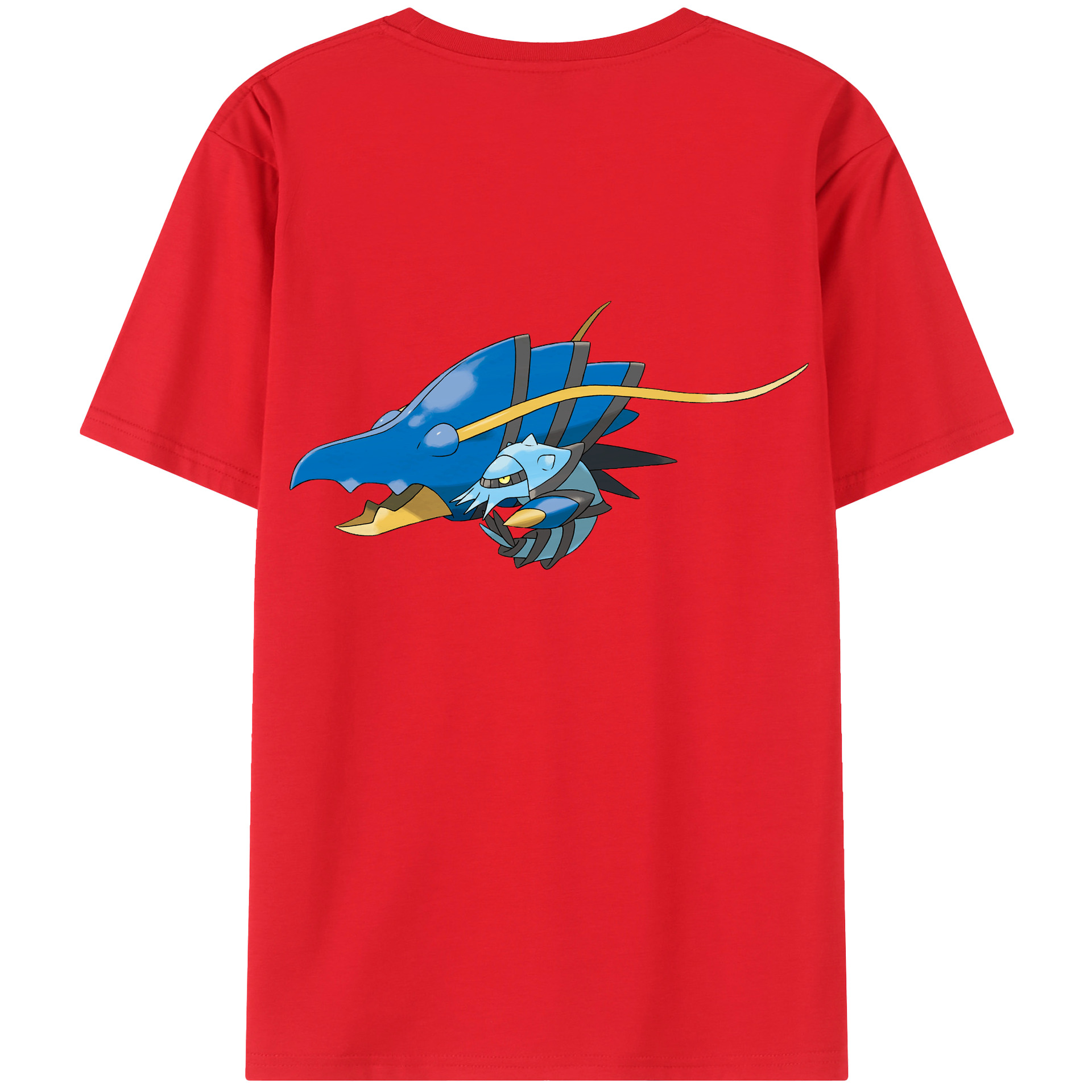 （画像用） ポケットモンスター Pokémon 綿100％ メンズ半袖Tシャツ（バックプリント） 通気性