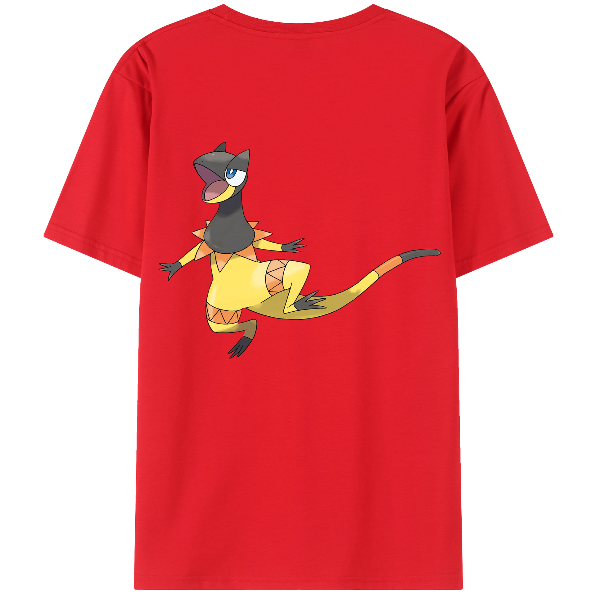 （画像用） ポケットモンスター Pokémon 綿100％ メンズ半袖Tシャツ（バックプリント） 通気性