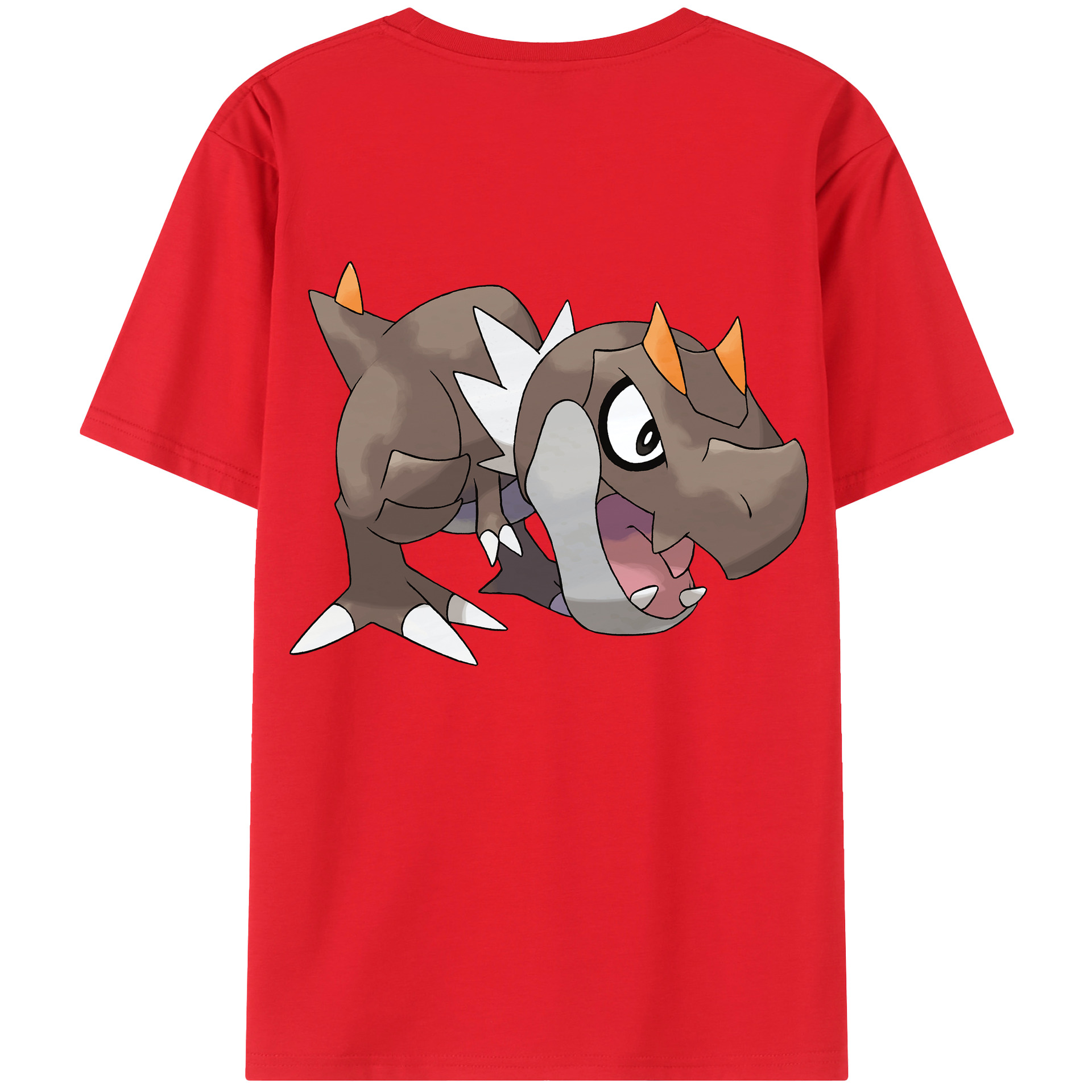 （画像用） ポケットモンスター Pokémon 綿100％ メンズ半袖Tシャツ（バックプリント） 通気性