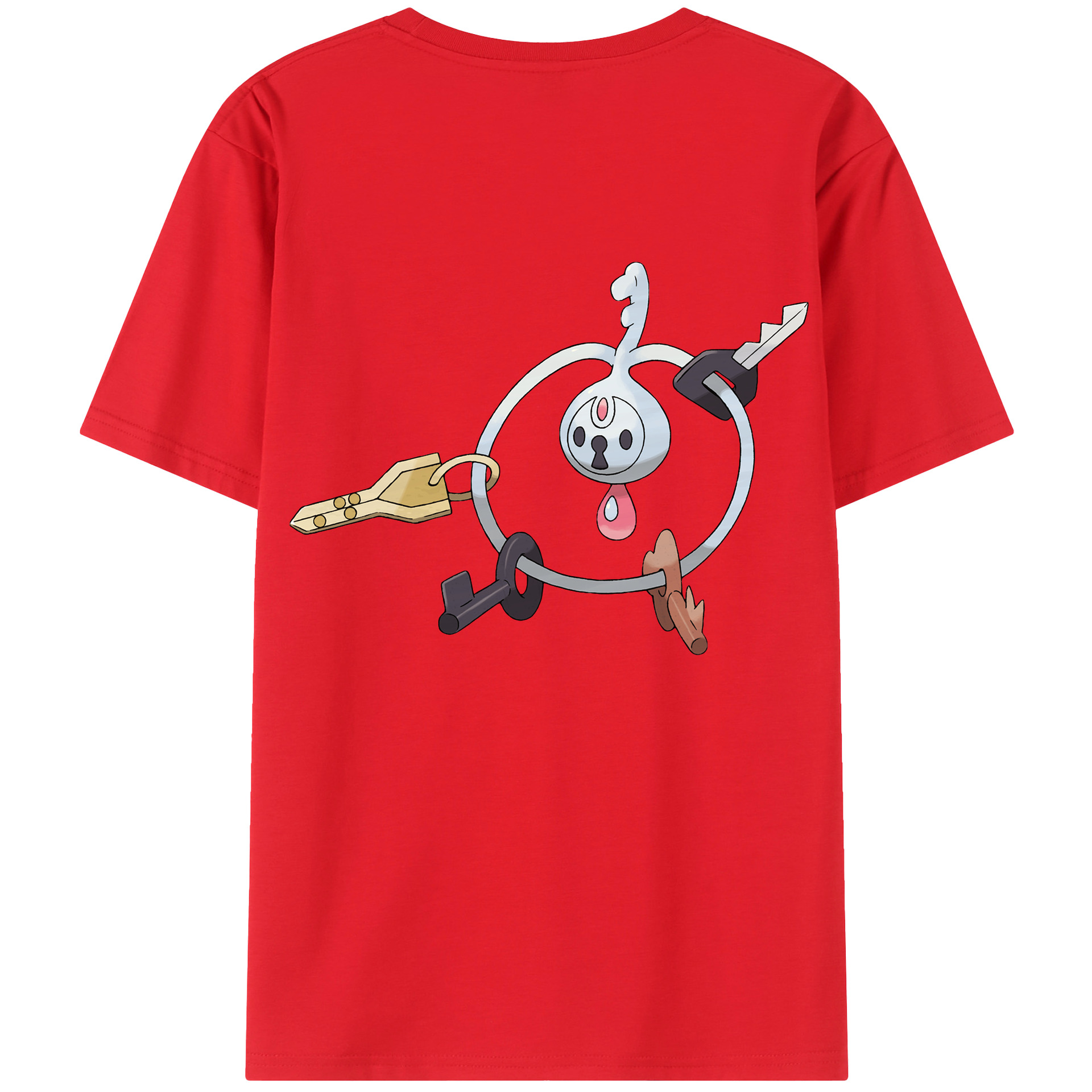 （画像用） ポケットモンスター Pokémon 綿100％ メンズ半袖Tシャツ（バックプリント） 通気性