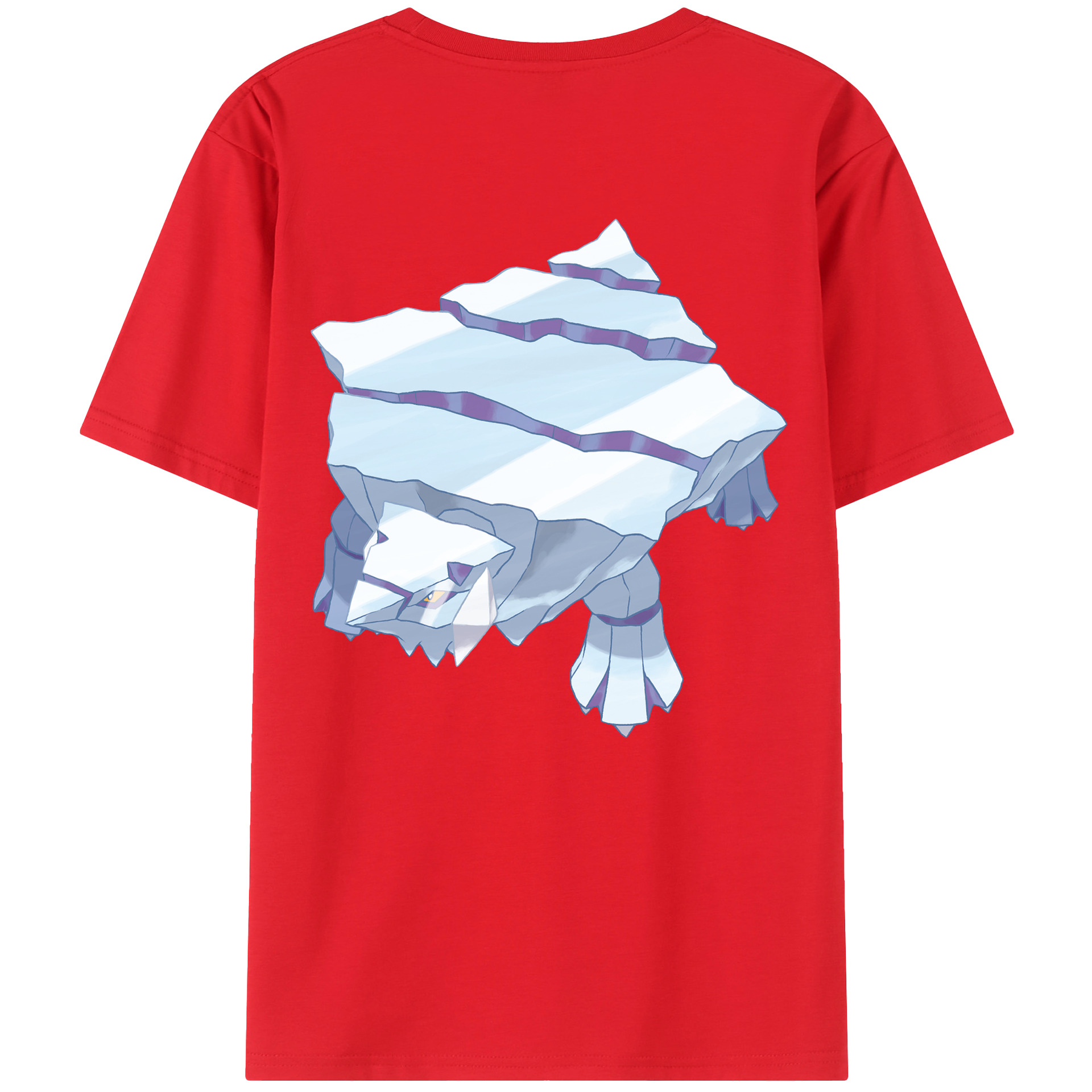 （画像用） ポケットモンスター Pokémon 綿100％ メンズ半袖Tシャツ（バックプリント） 通気性