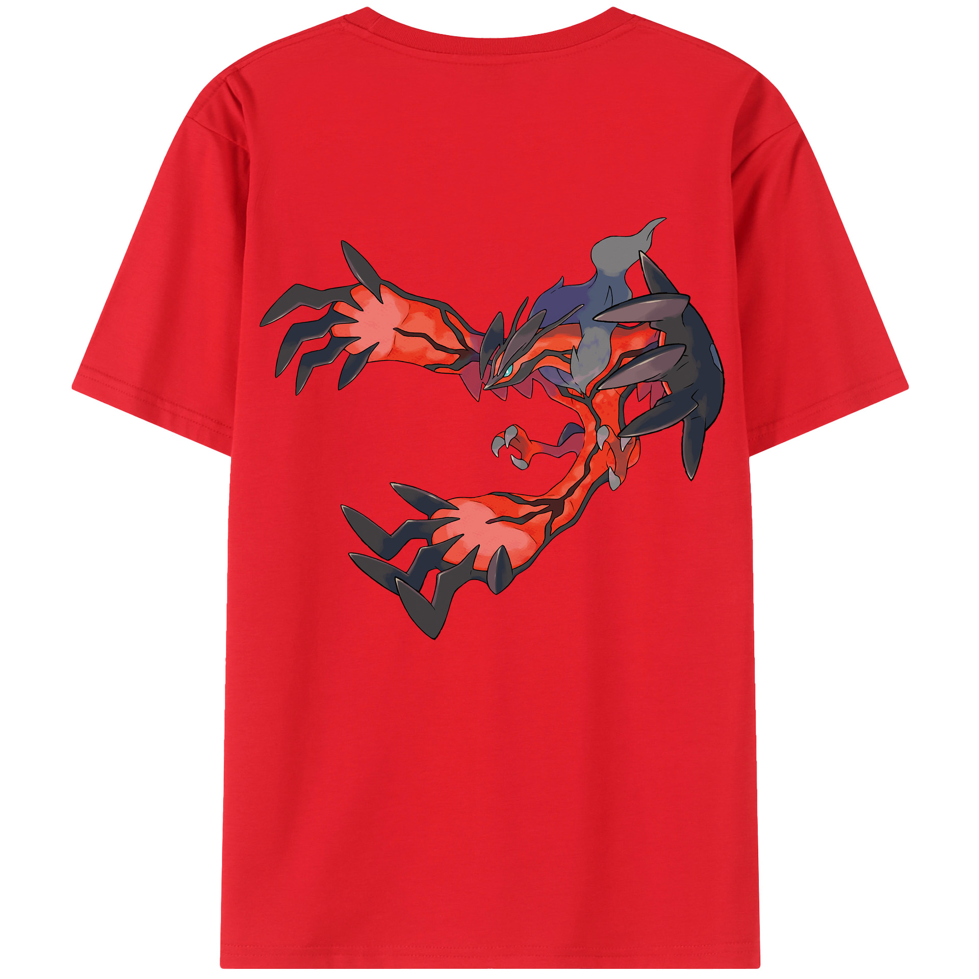 （画像用） ポケットモンスター Pokémon 綿100％ メンズ半袖Tシャツ（バックプリント） 通気性