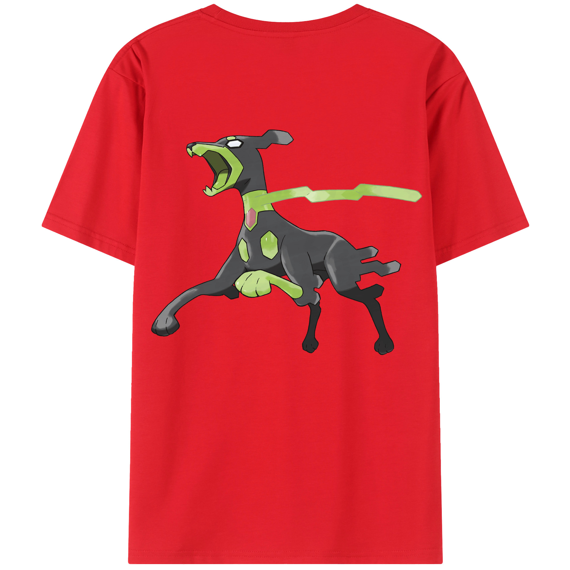 （画像用） ポケットモンスター Pokémon 綿100％ メンズ半袖Tシャツ（バックプリント） 通気性