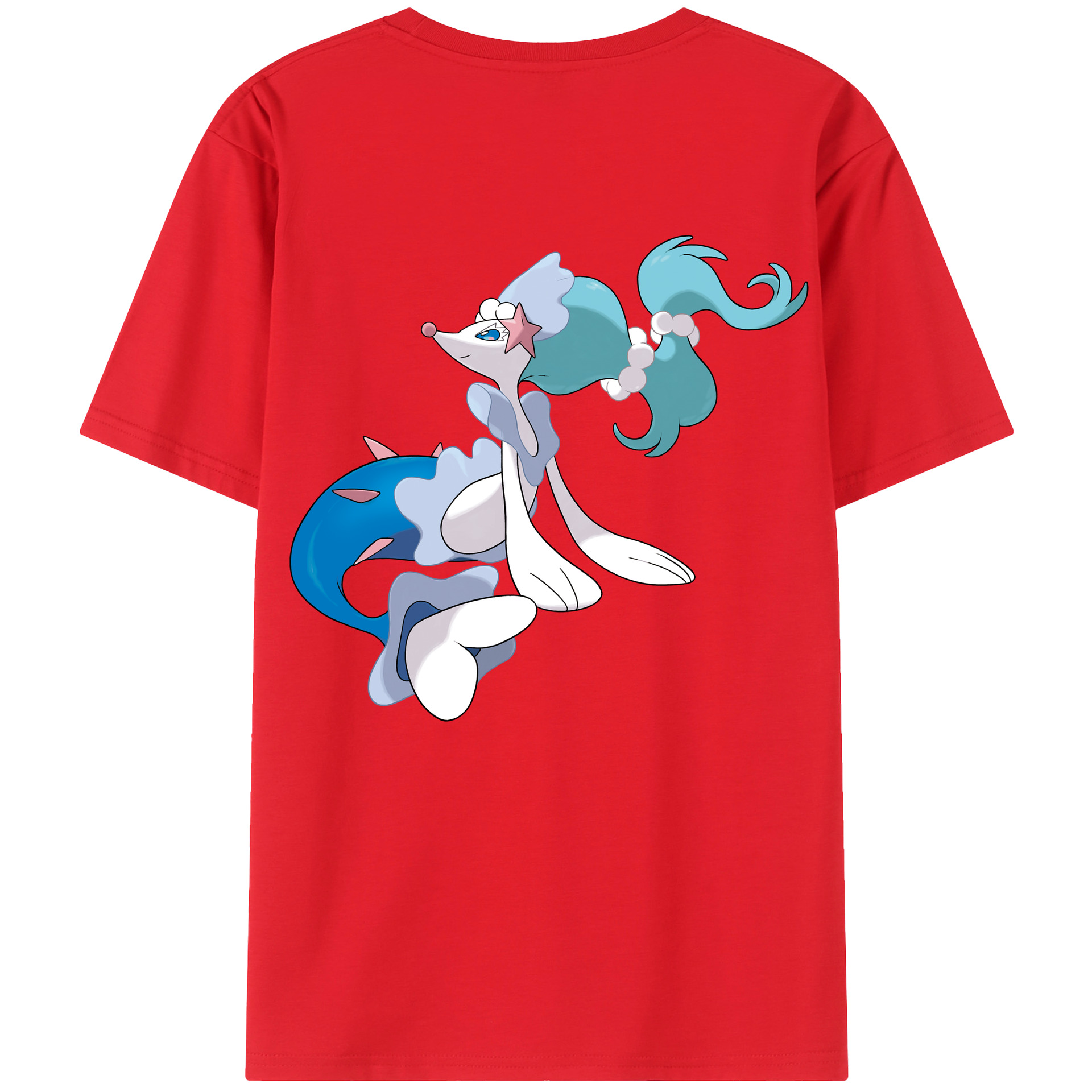 （画像用） ポケットモンスター Pokémon 綿100％ メンズ半袖Tシャツ（バックプリント） 通気性