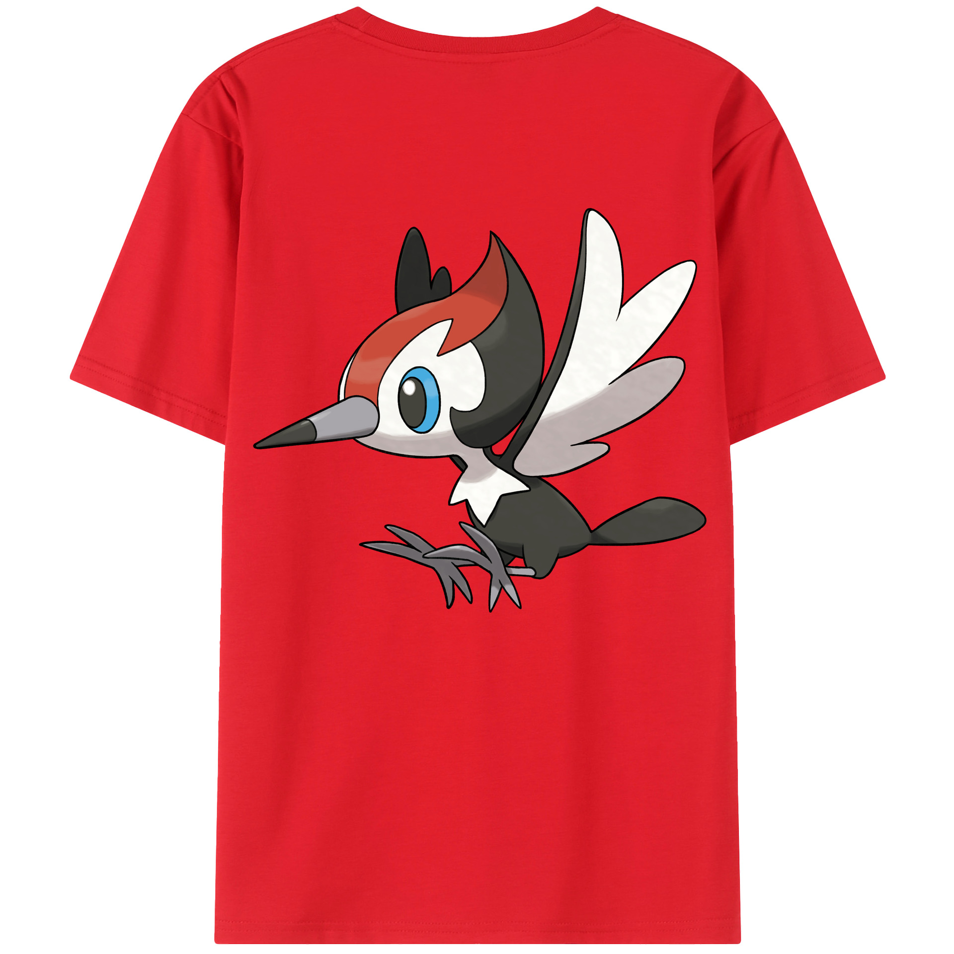（画像用） ポケットモンスター Pokémon 綿100％ メンズ半袖Tシャツ（バックプリント） 通気性