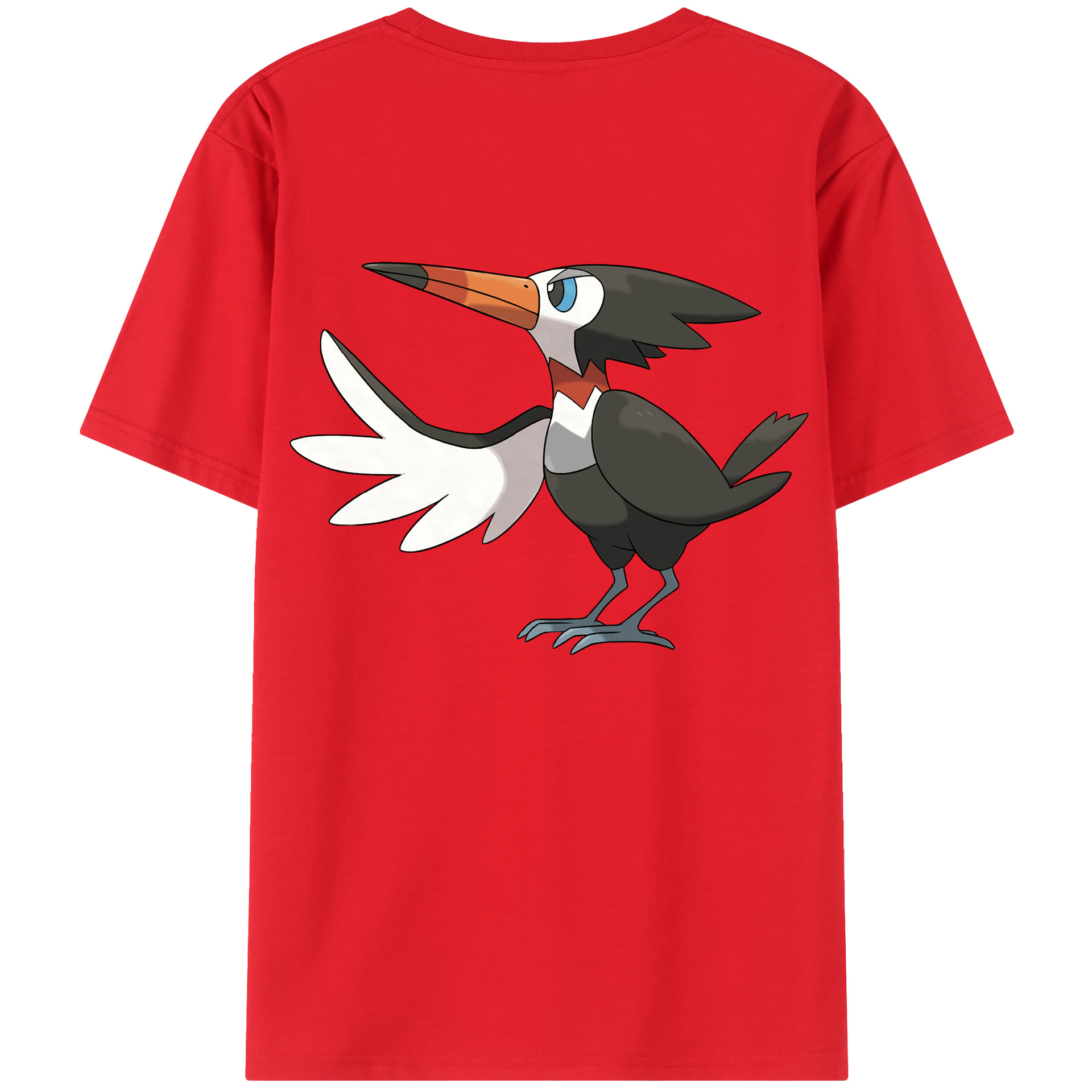（画像用） ポケットモンスター Pokémon 綿100％ メンズ半袖Tシャツ（バックプリント） 通気性