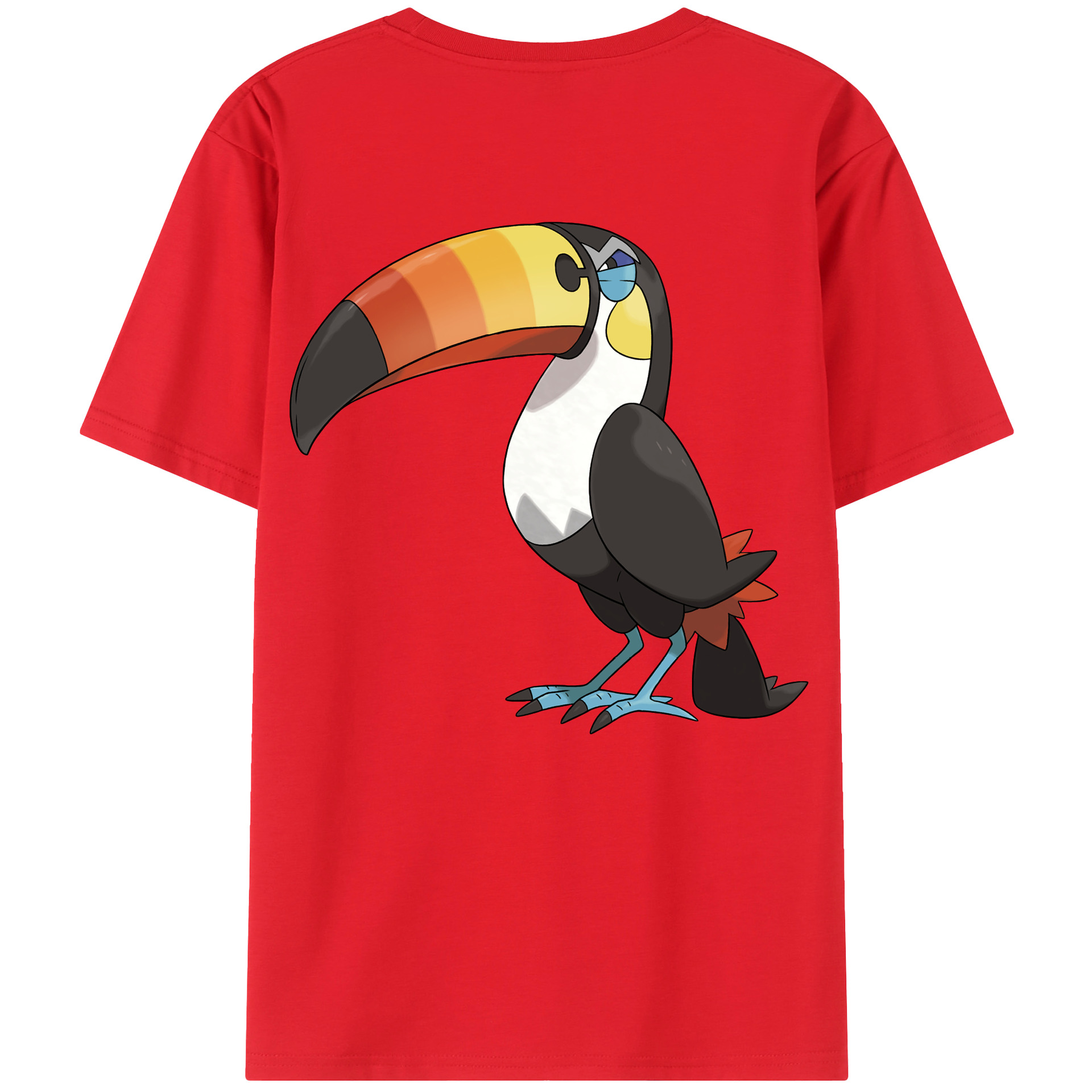 （画像用） ポケットモンスター Pokémon 綿100％ メンズ半袖Tシャツ（バックプリント） 通気性
