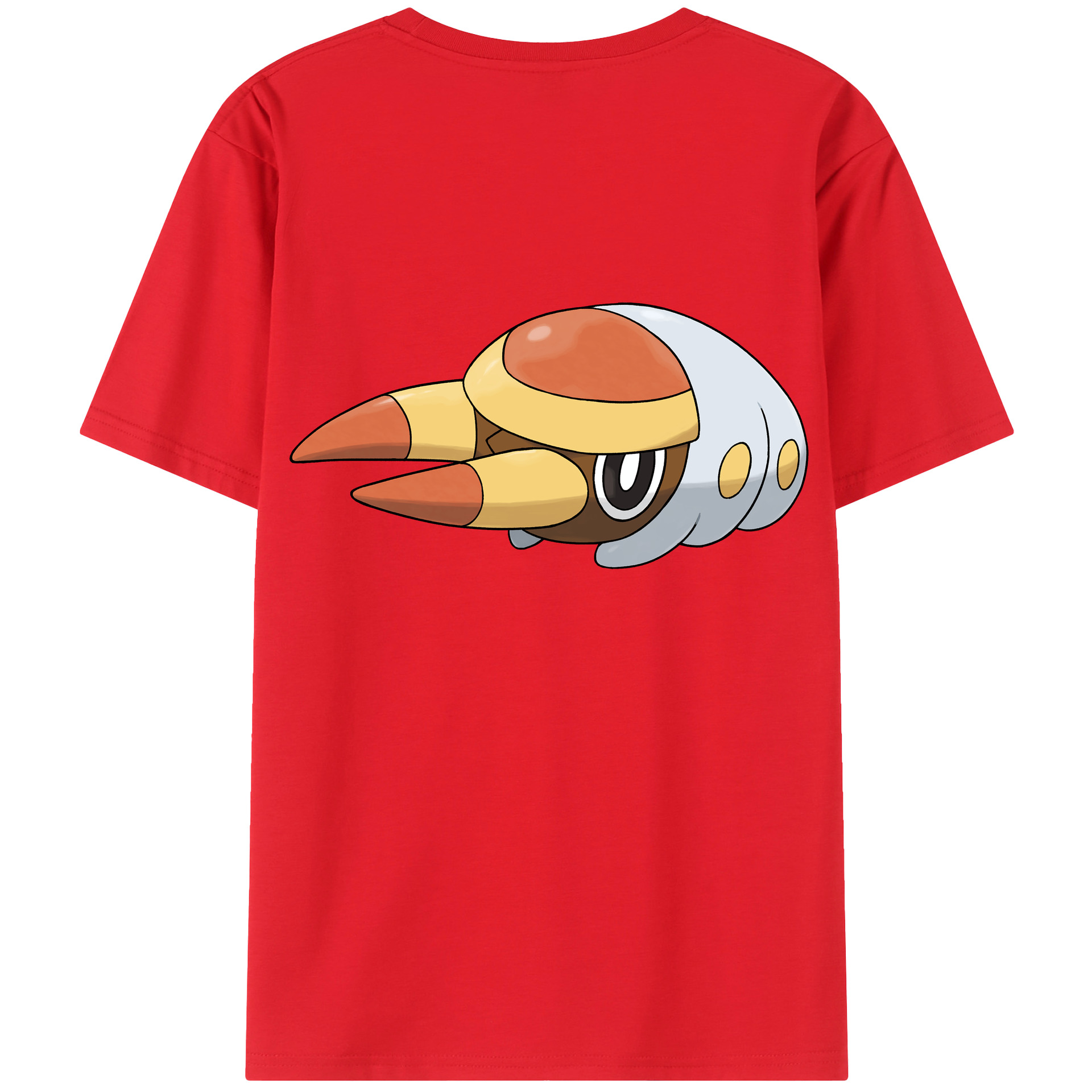 （画像用） ポケットモンスター Pokémon 綿100％ メンズ半袖Tシャツ（バックプリント） 通気性