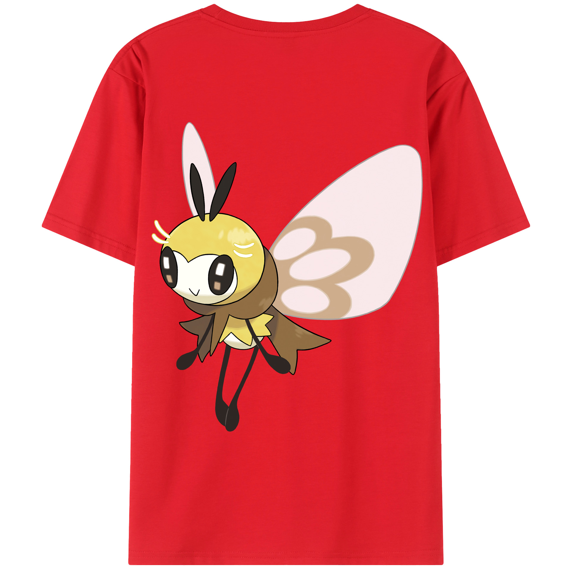 （画像用） ポケットモンスター Pokémon 綿100％ メンズ半袖Tシャツ（バックプリント） 通気性