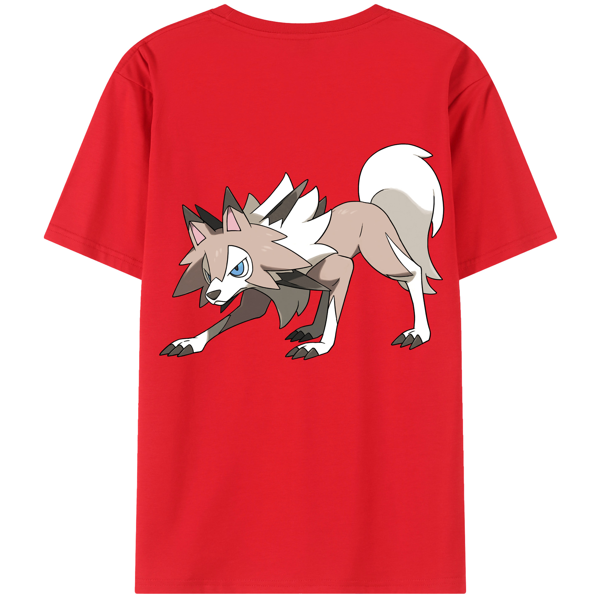 （画像用） ポケットモンスター Pokémon 綿100％ メンズ半袖Tシャツ（バックプリント） 通気性
