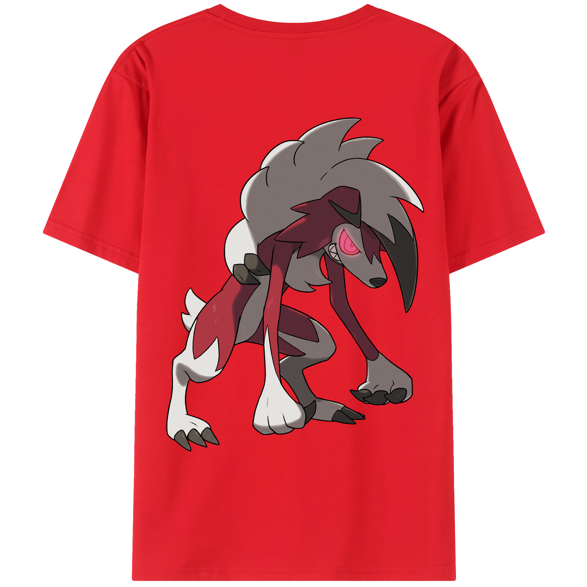 （画像用） ポケットモンスター Pokémon 綿100％ メンズ半袖Tシャツ（バックプリント） 通気性