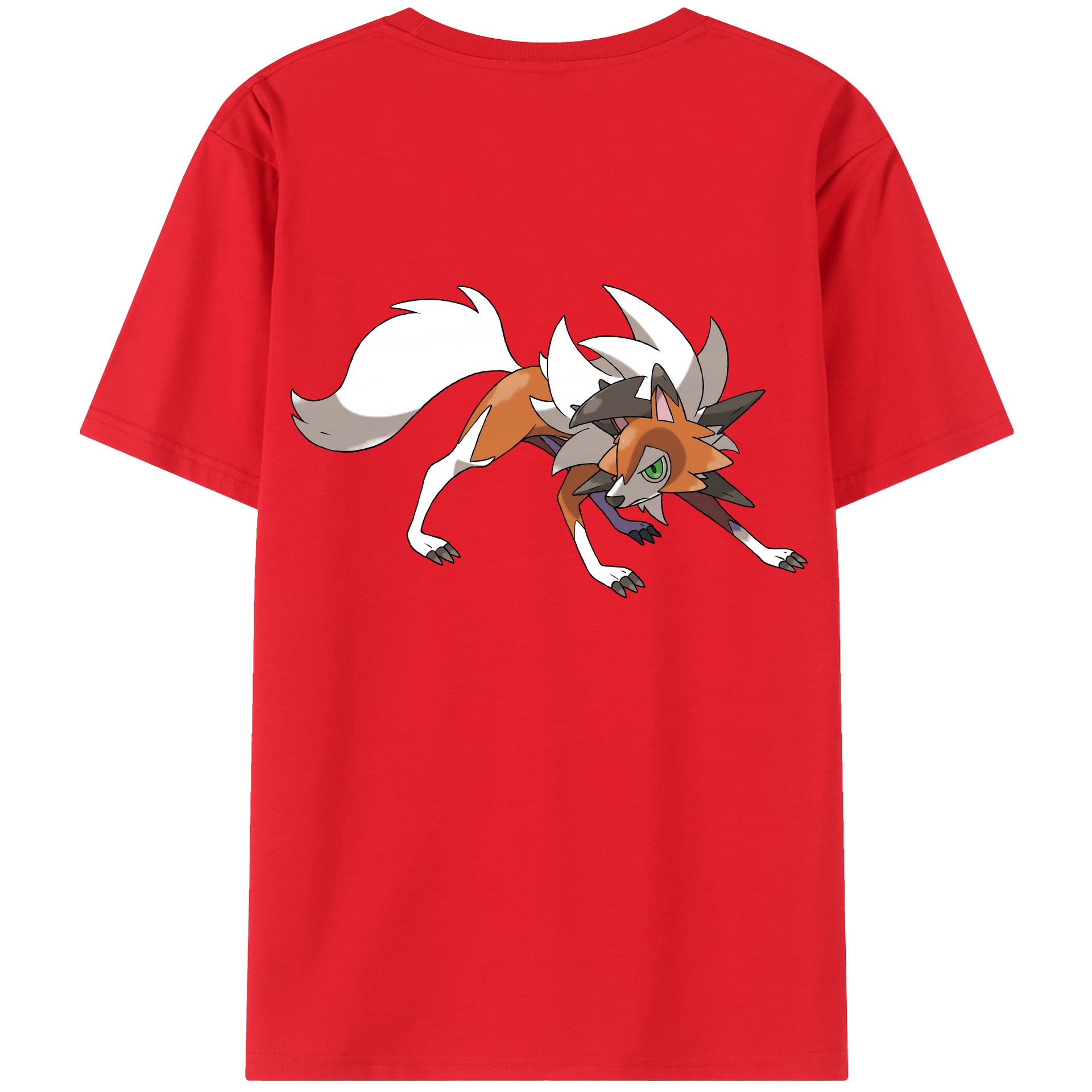 （画像用） ポケットモンスター Pokémon 綿100％ メンズ半袖Tシャツ（バックプリント） 通気性