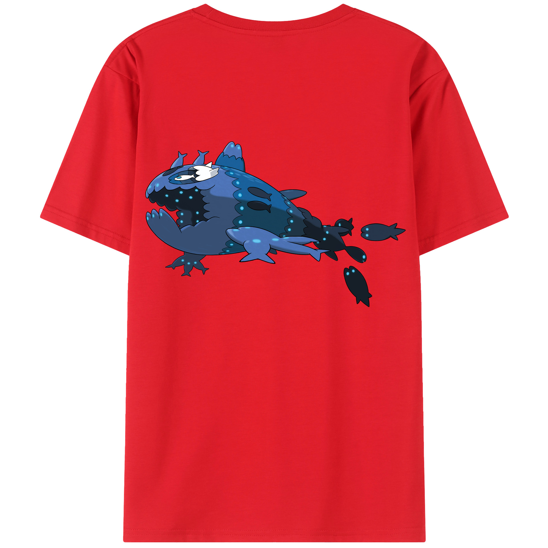 （画像用） ポケットモンスター Pokémon 綿100％ メンズ半袖Tシャツ（バックプリント） 通気性