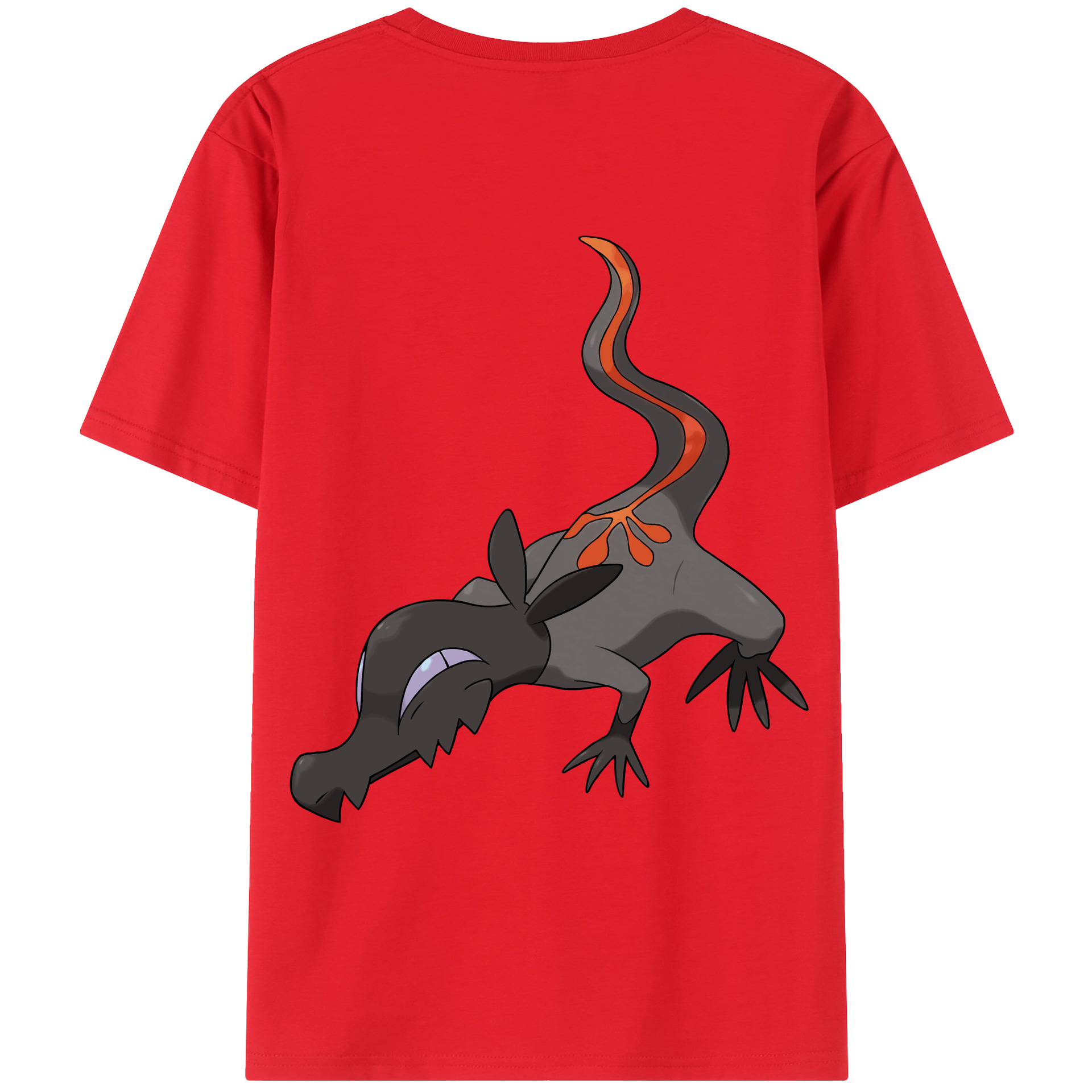 （画像用） ポケットモンスター Pokémon 綿100％ メンズ半袖Tシャツ（バックプリント） 通気性