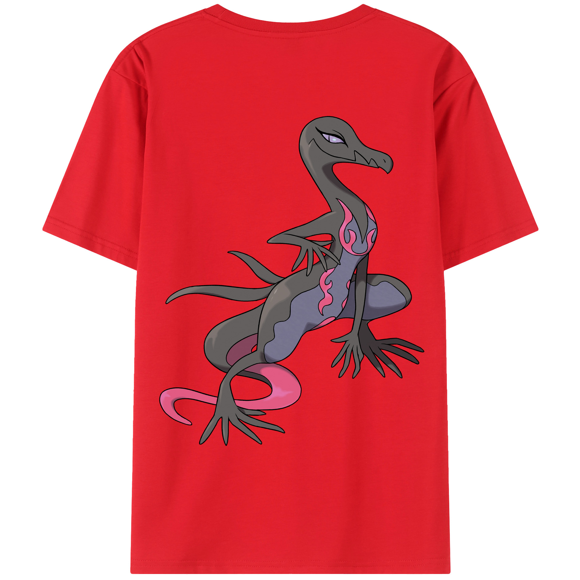 （画像用） ポケットモンスター Pokémon 綿100％ メンズ半袖Tシャツ（バックプリント） 通気性