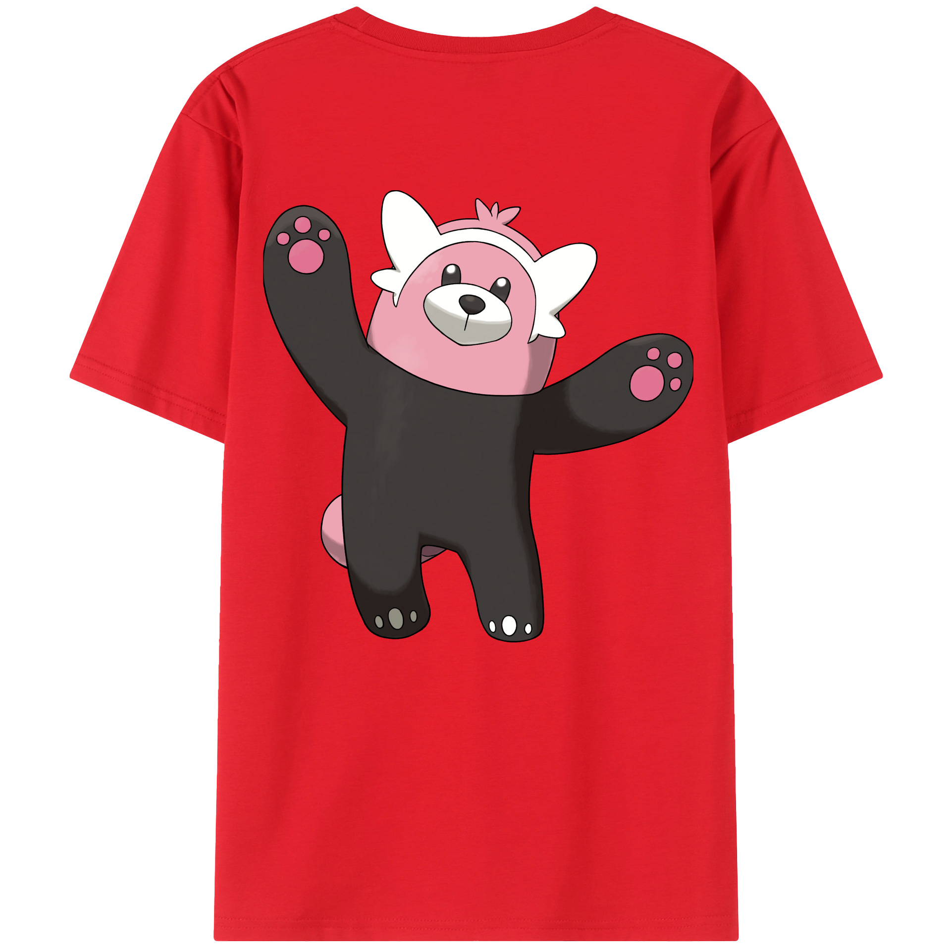 （画像用） ポケットモンスター Pokémon 綿100％ メンズ半袖Tシャツ（バックプリント） 通気性