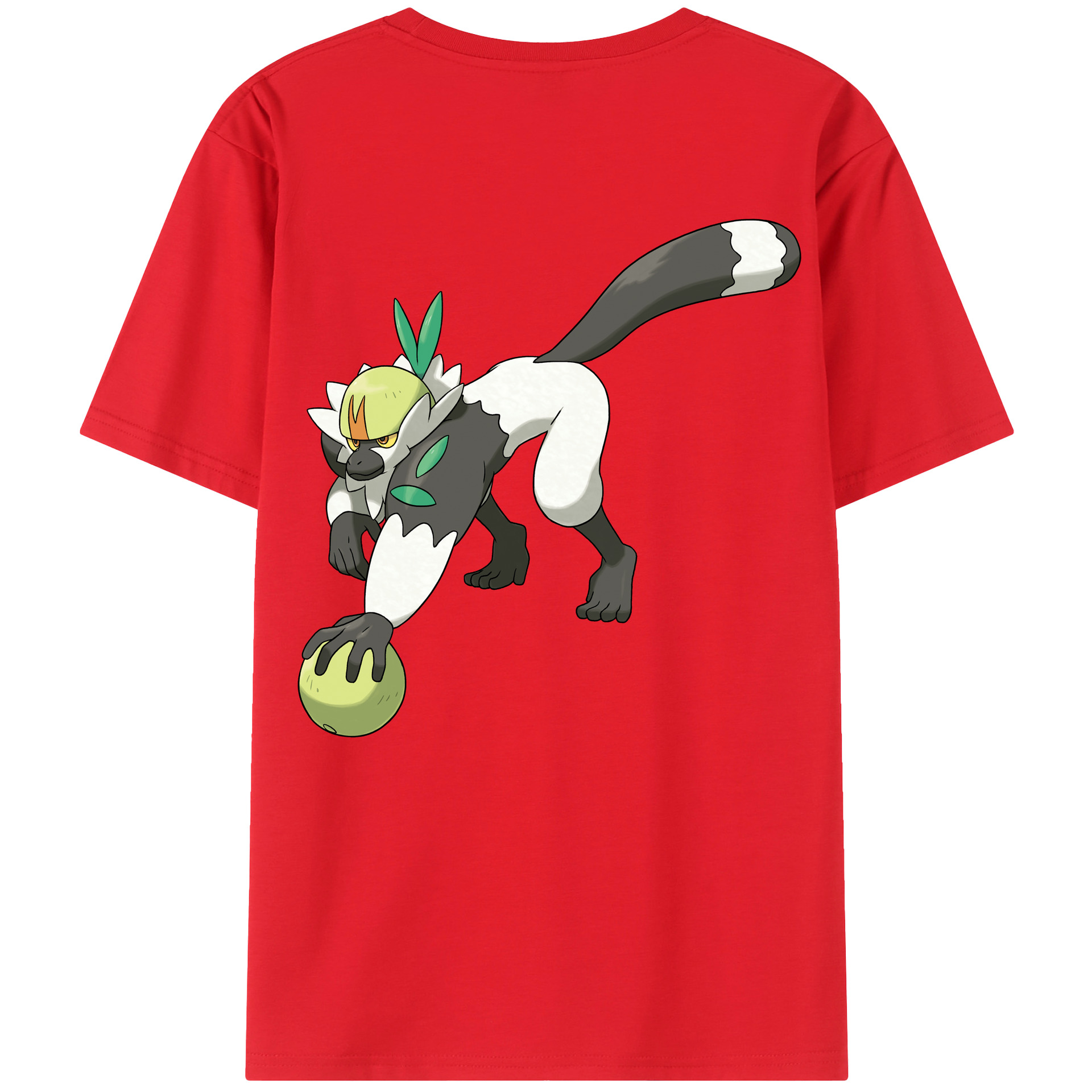 （画像用） ポケットモンスター Pokémon 綿100％ メンズ半袖Tシャツ（バックプリント） 通気性