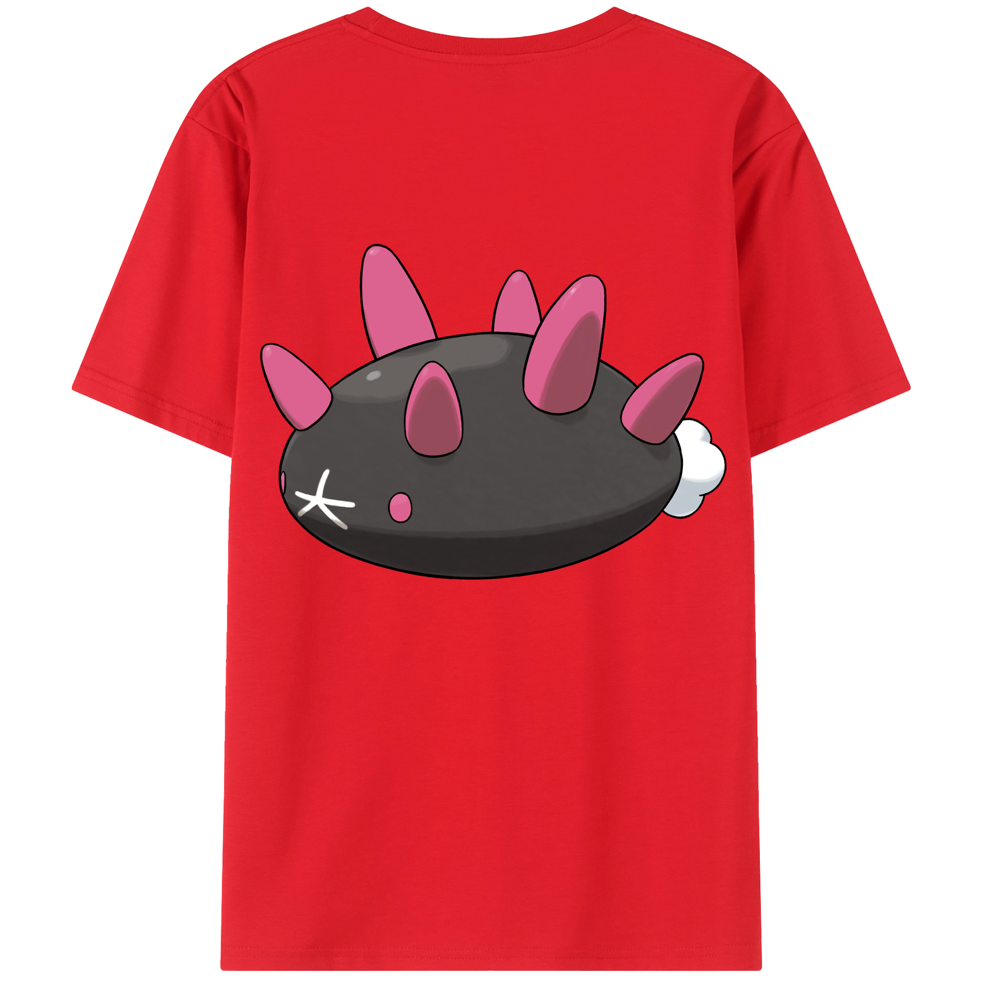 （画像用） ポケットモンスター Pokémon 綿100％ メンズ半袖Tシャツ（バックプリント） 通気性