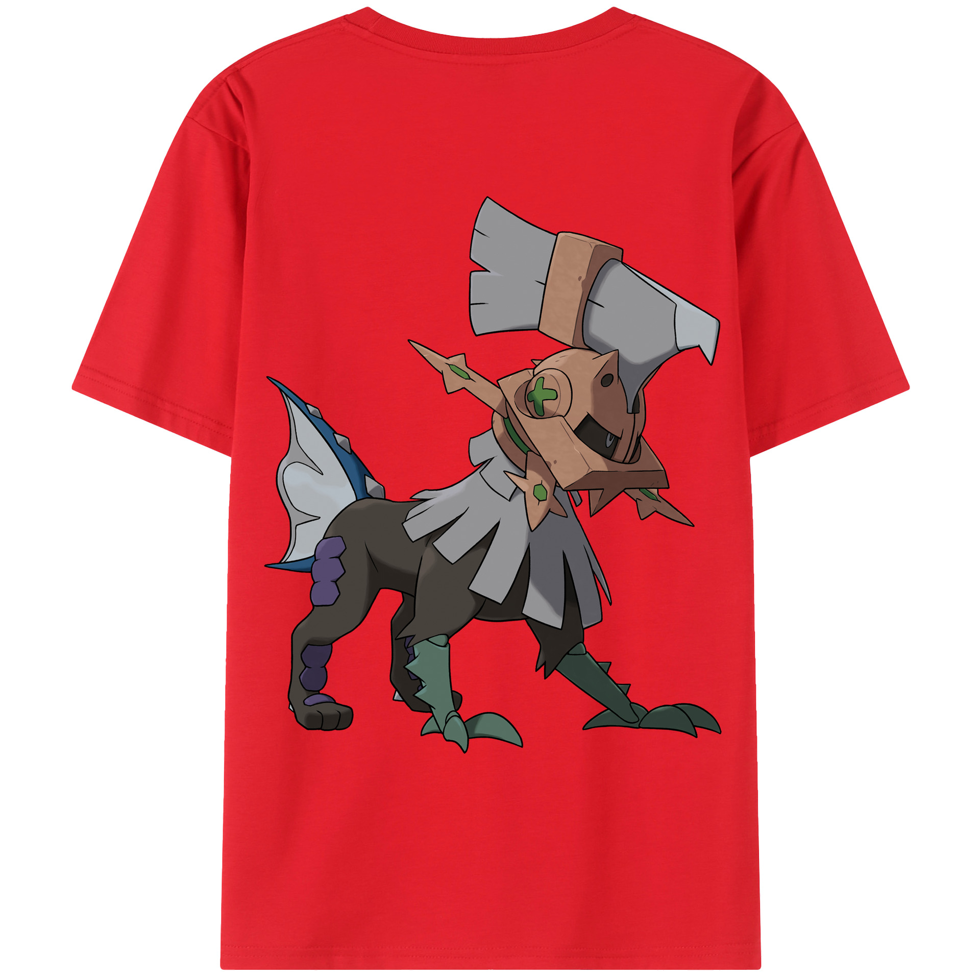 （画像用） ポケットモンスター Pokémon 綿100％ メンズ半袖Tシャツ（バックプリント） 通気性