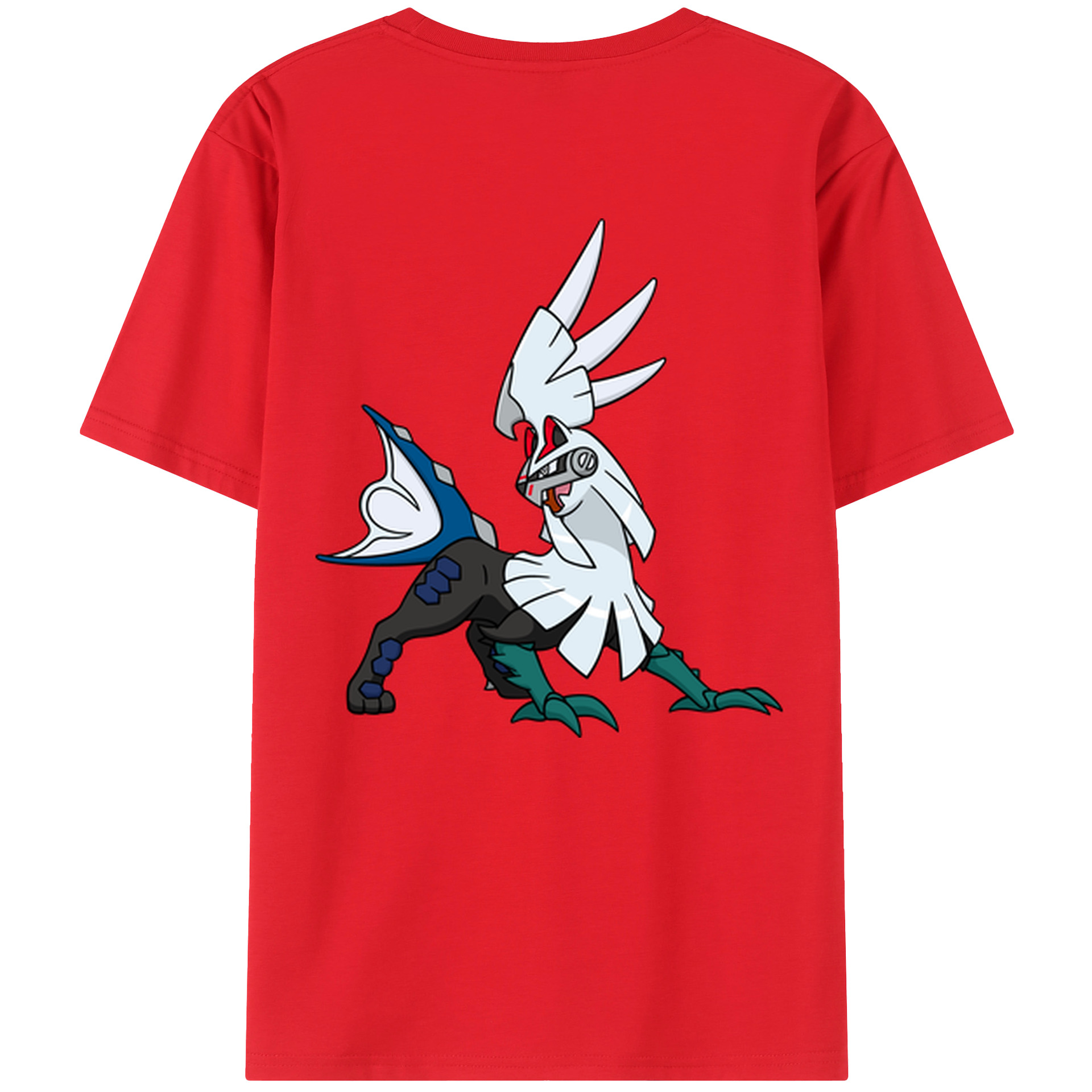 （画像用） ポケットモンスター Pokémon 綿100％ メンズ半袖Tシャツ（バックプリント） 通気性