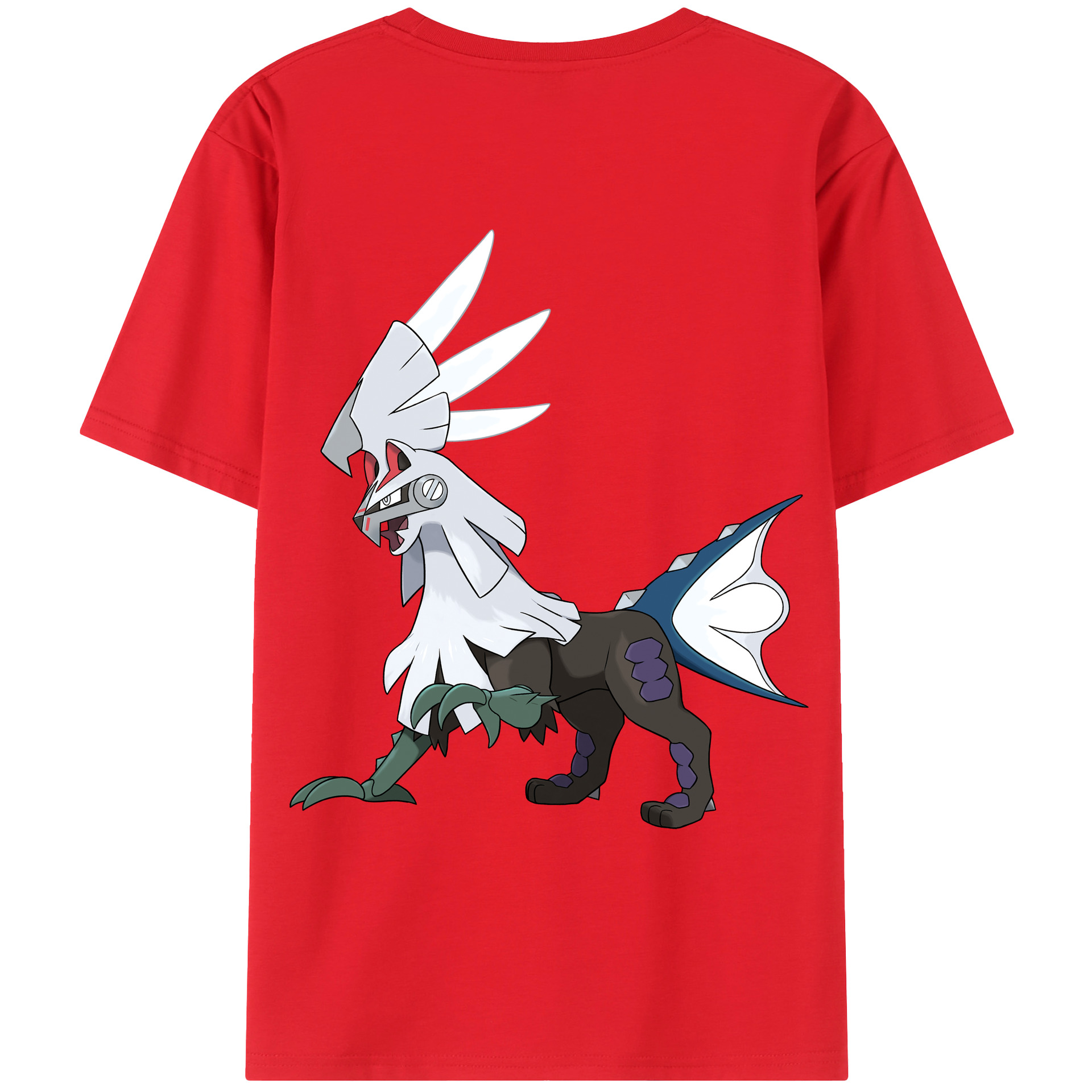 （画像用） ポケットモンスター Pokémon 綿100％ メンズ半袖Tシャツ（バックプリント） 通気性