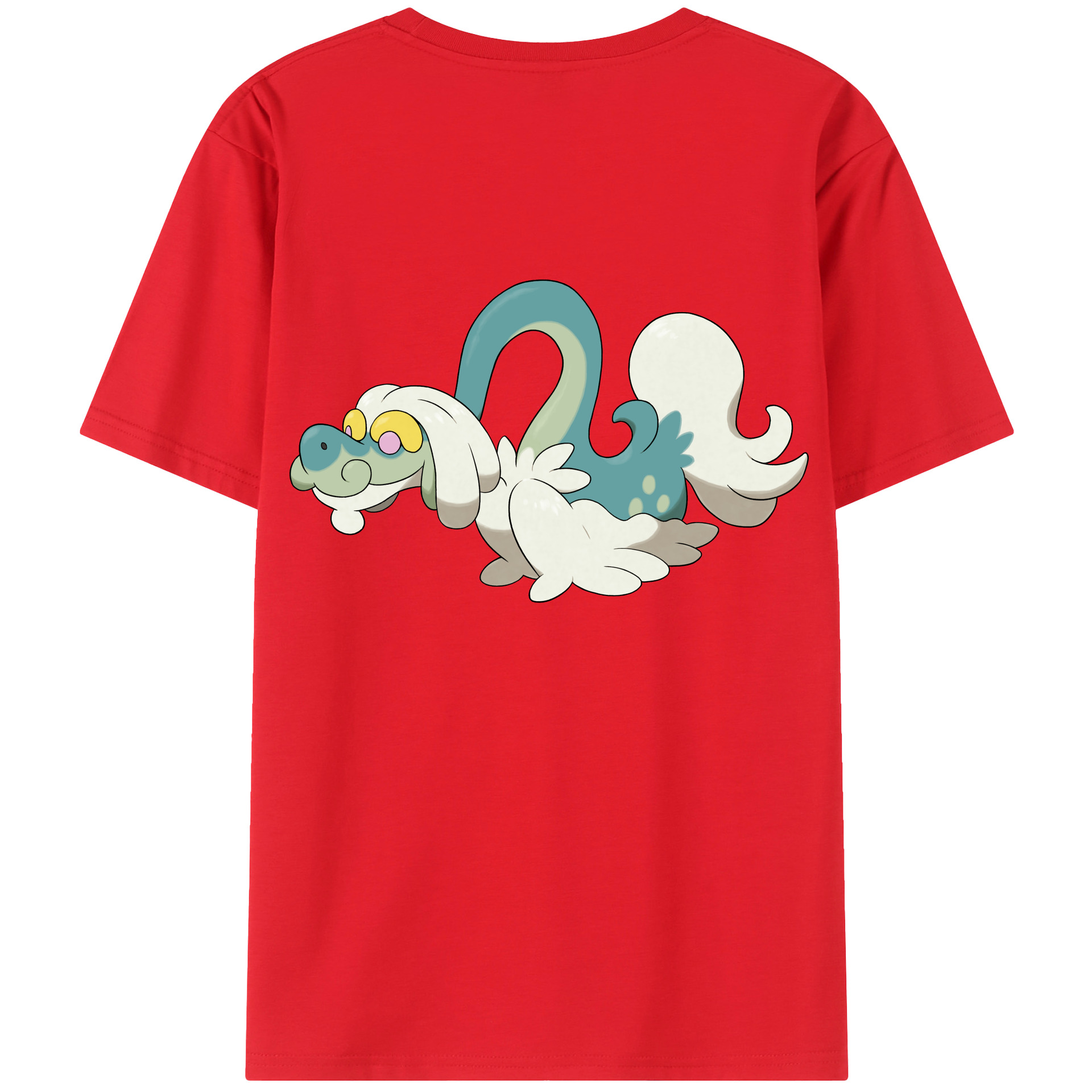 （画像用） ポケットモンスター Pokémon 綿100％ メンズ半袖Tシャツ（バックプリント） 通気性