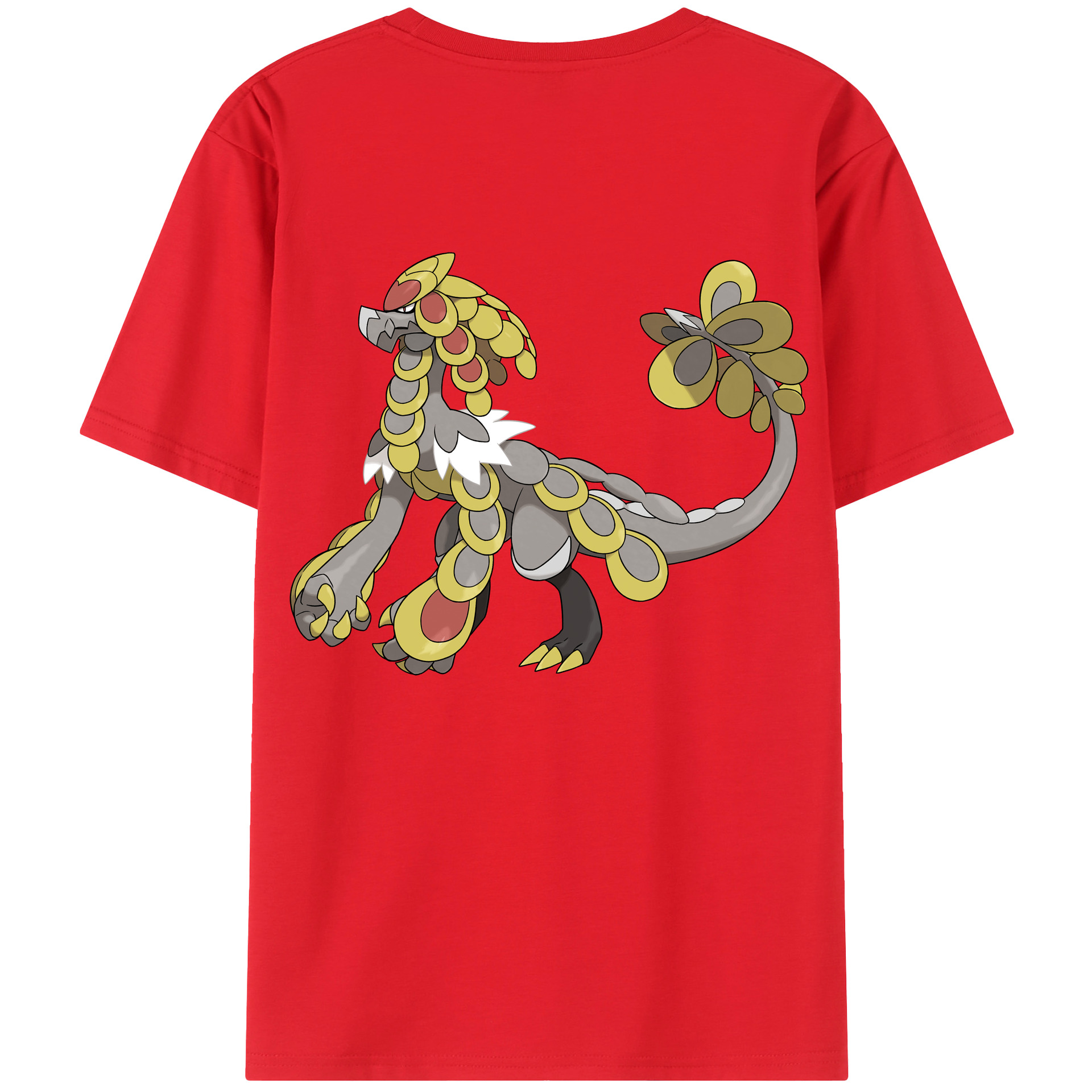 （画像用） ポケットモンスター Pokémon 綿100％ メンズ半袖Tシャツ（バックプリント） 通気性