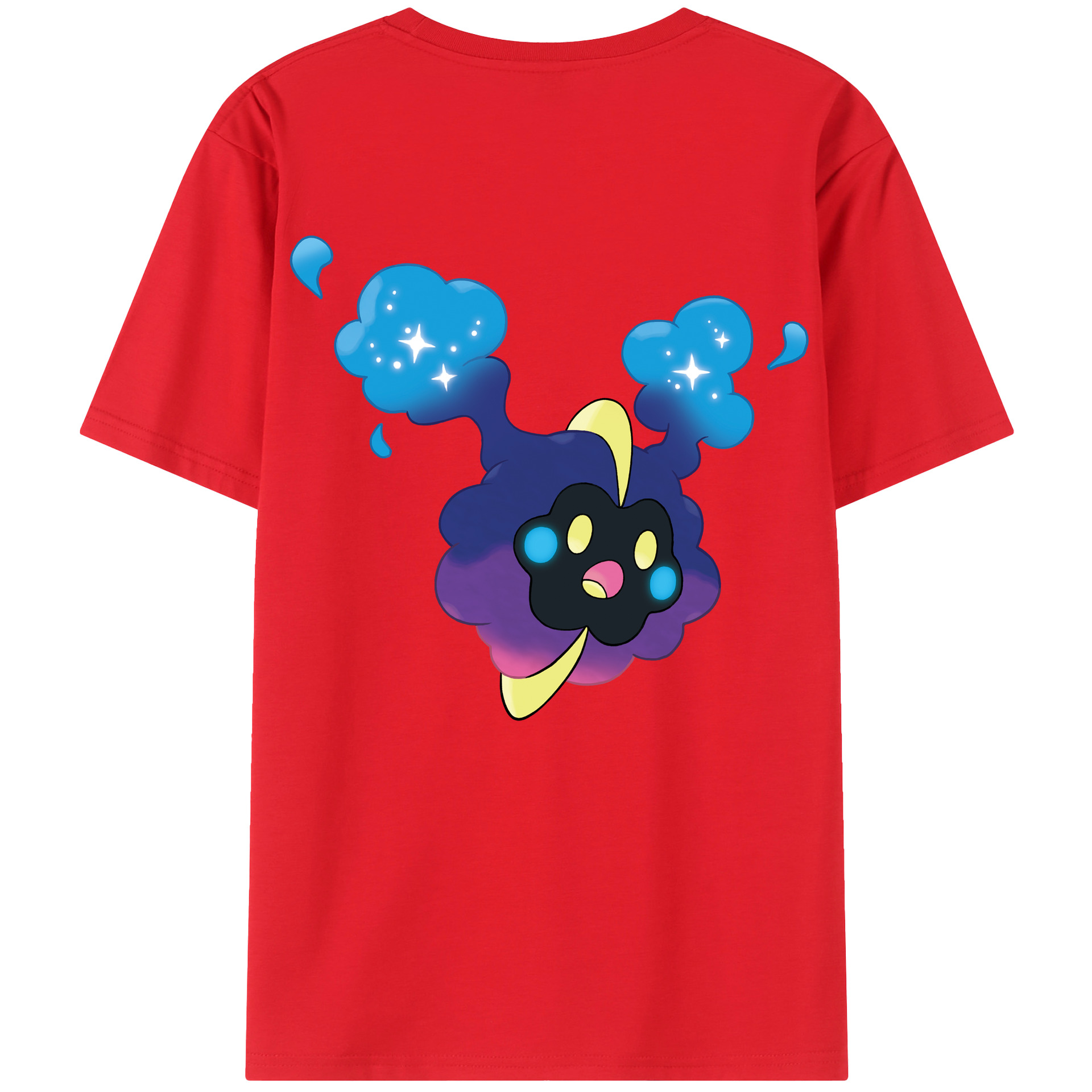 （画像用） ポケットモンスター Pokémon 綿100％ メンズ半袖Tシャツ（バックプリント） 通気性