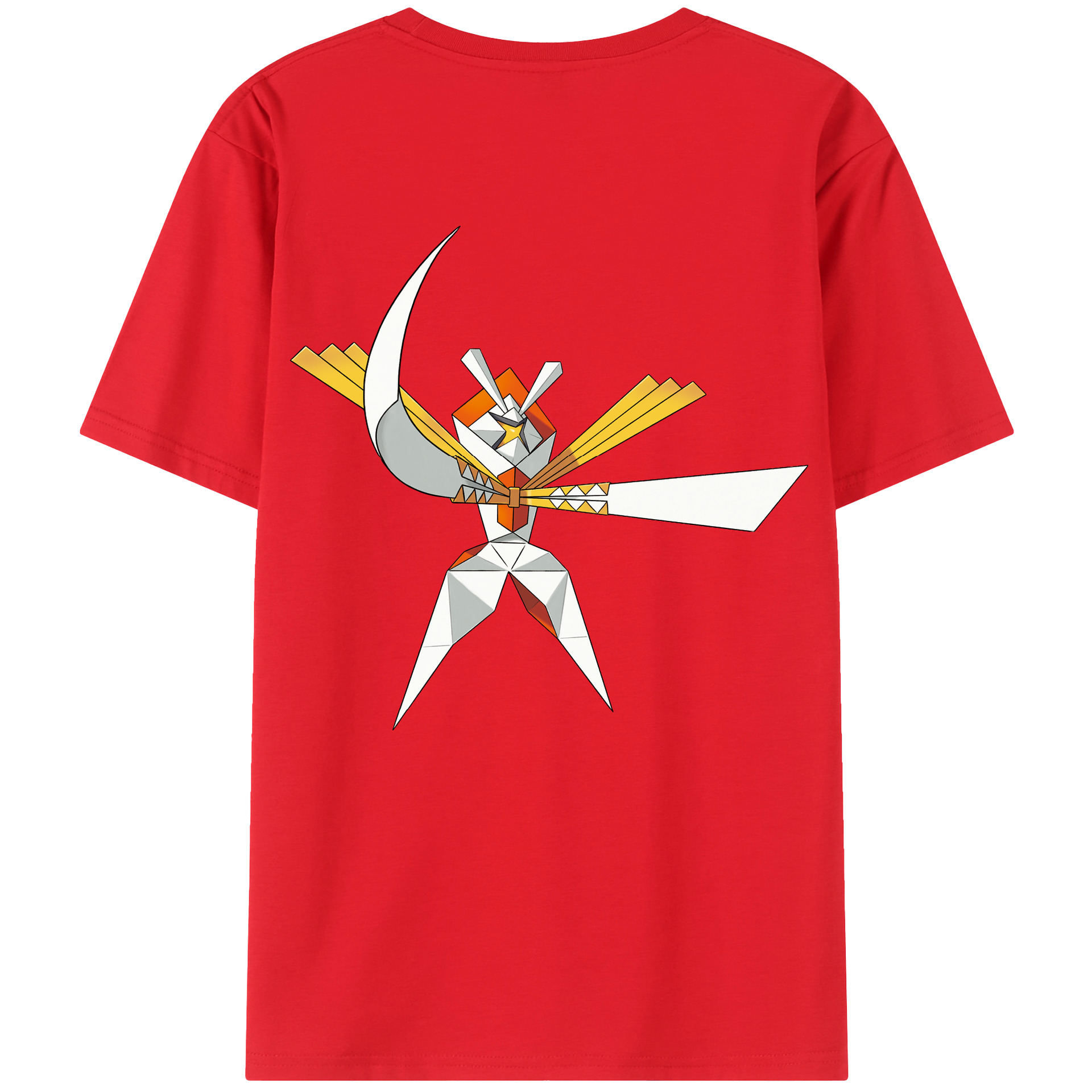 （画像用） ポケットモンスター Pokémon 綿100％ メンズ半袖Tシャツ（バックプリント） 通気性