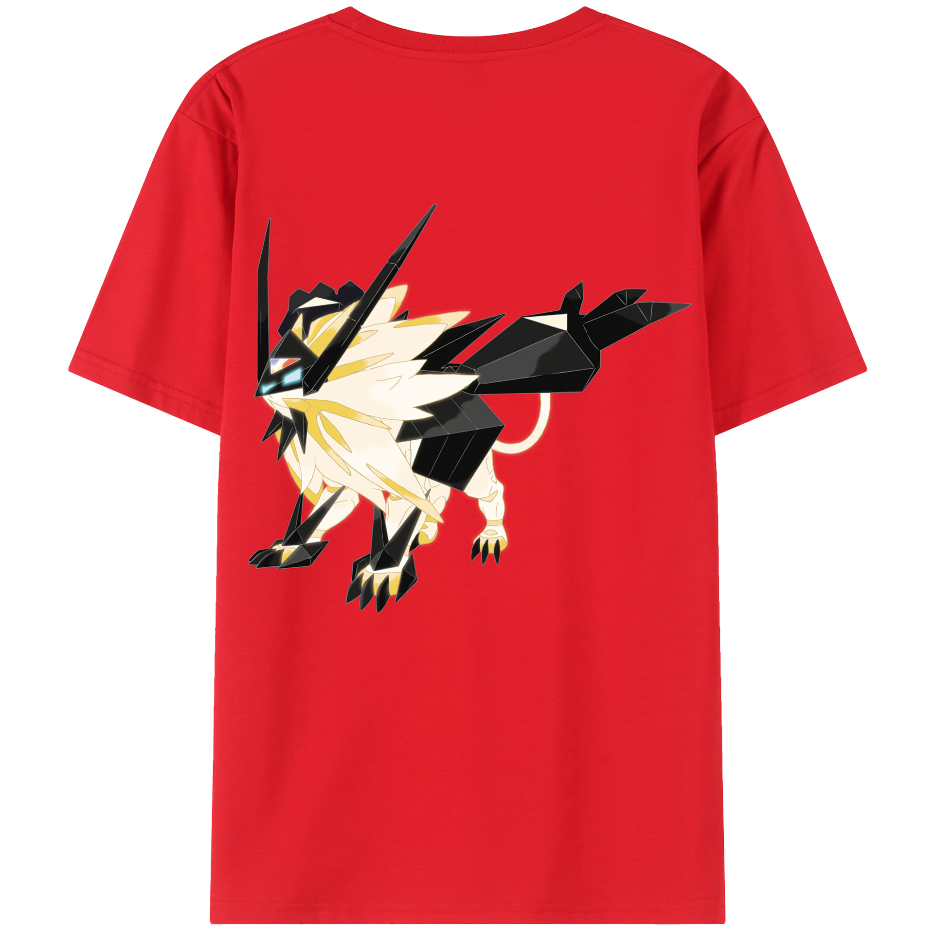 （画像用） ポケットモンスター Pokémon 綿100％ メンズ半袖Tシャツ（バックプリント） 通気性