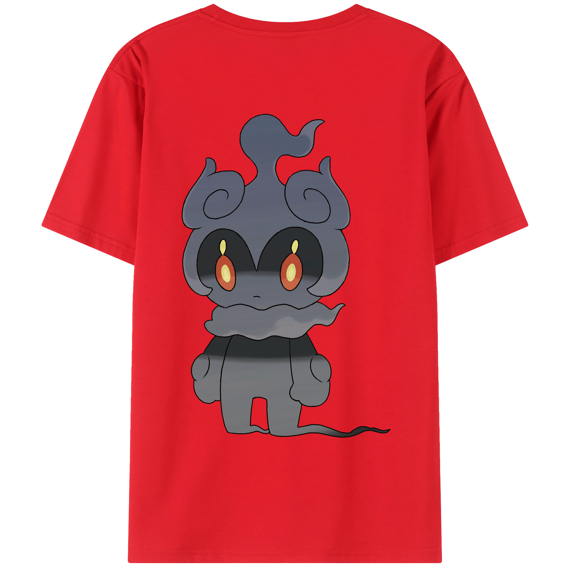 （画像用） ポケットモンスター Pokémon 綿100％ メンズ半袖Tシャツ（バックプリント） 通気性