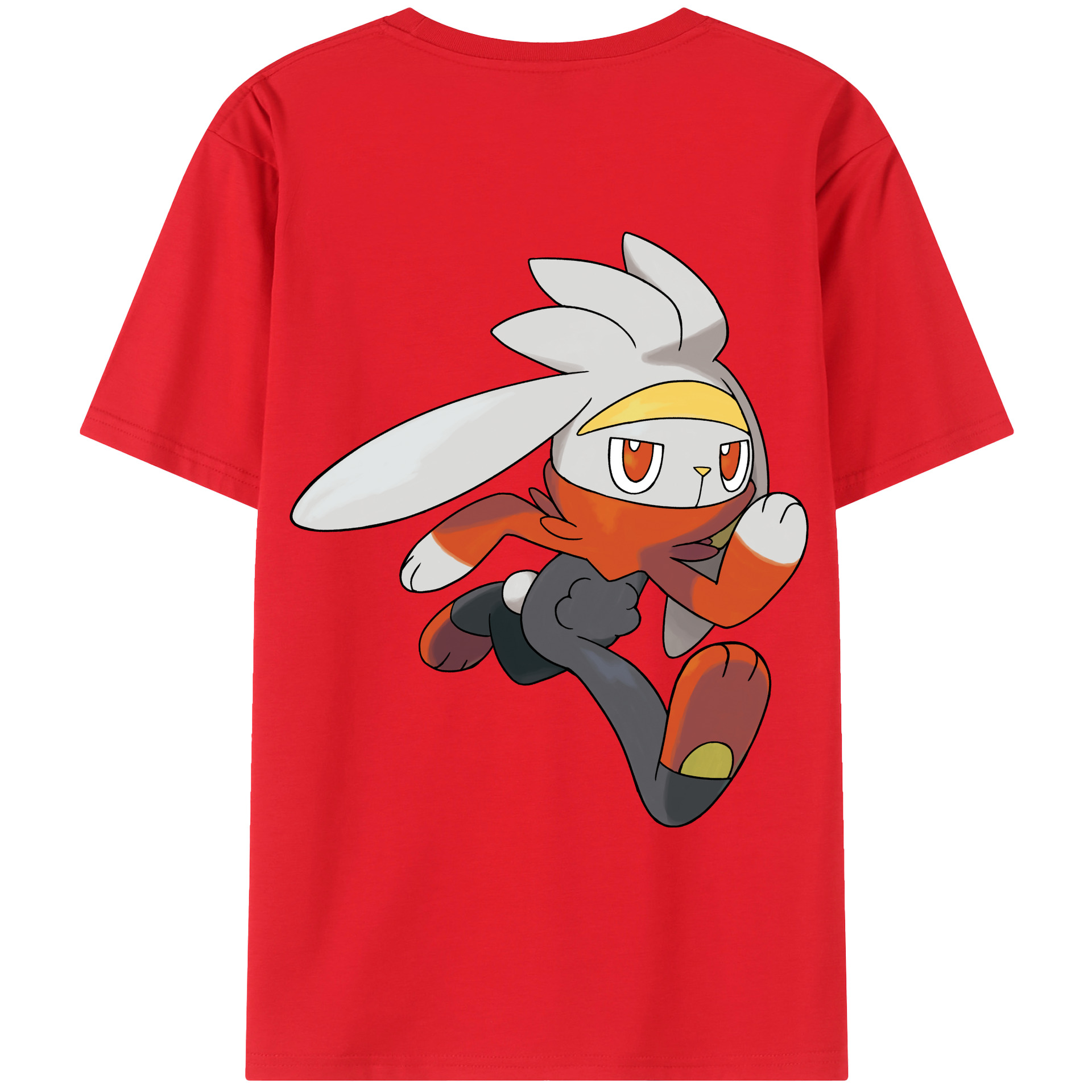 （画像用） ポケットモンスター Pokémon 綿100％ メンズ半袖Tシャツ（バックプリント） 通気性