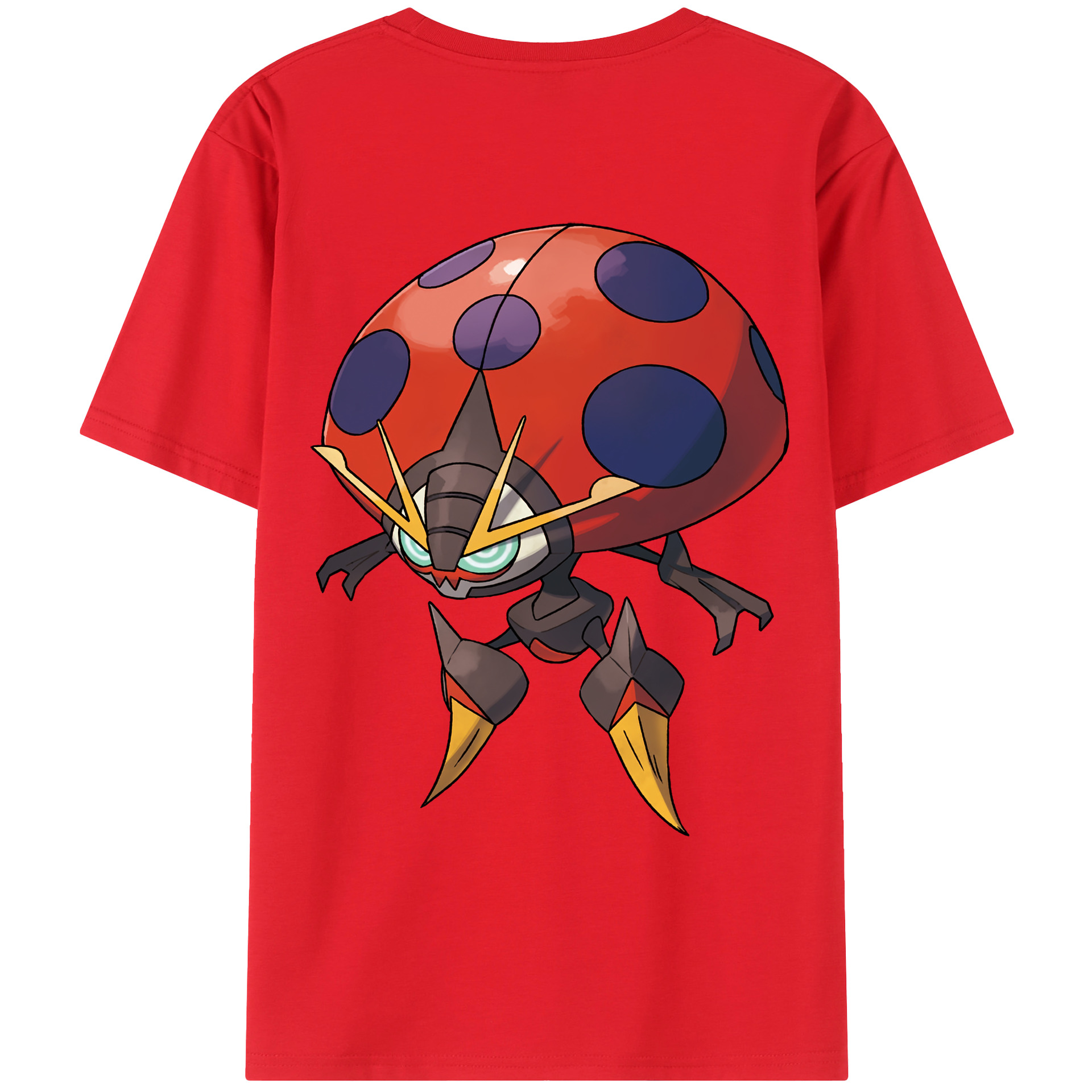 （画像用） ポケットモンスター Pokémon 綿100％ メンズ半袖Tシャツ（バックプリント） 通気性