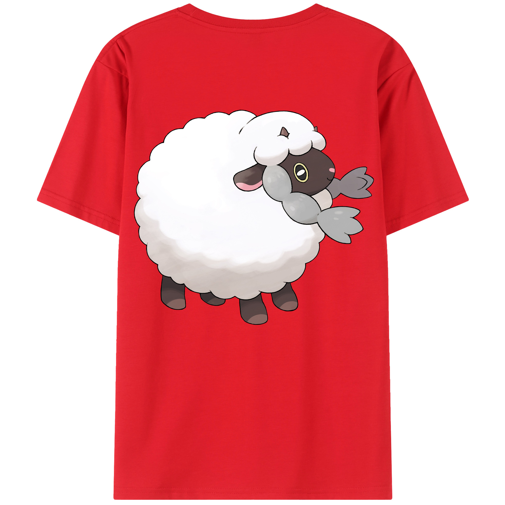 （画像用） ポケットモンスター Pokémon 綿100％ メンズ半袖Tシャツ（バックプリント） 通気性