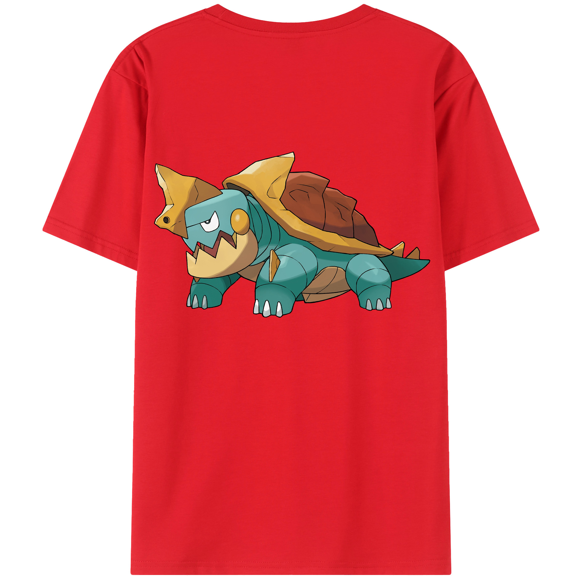 （画像用） ポケットモンスター Pokémon 綿100％ メンズ半袖Tシャツ（バックプリント） 通気性