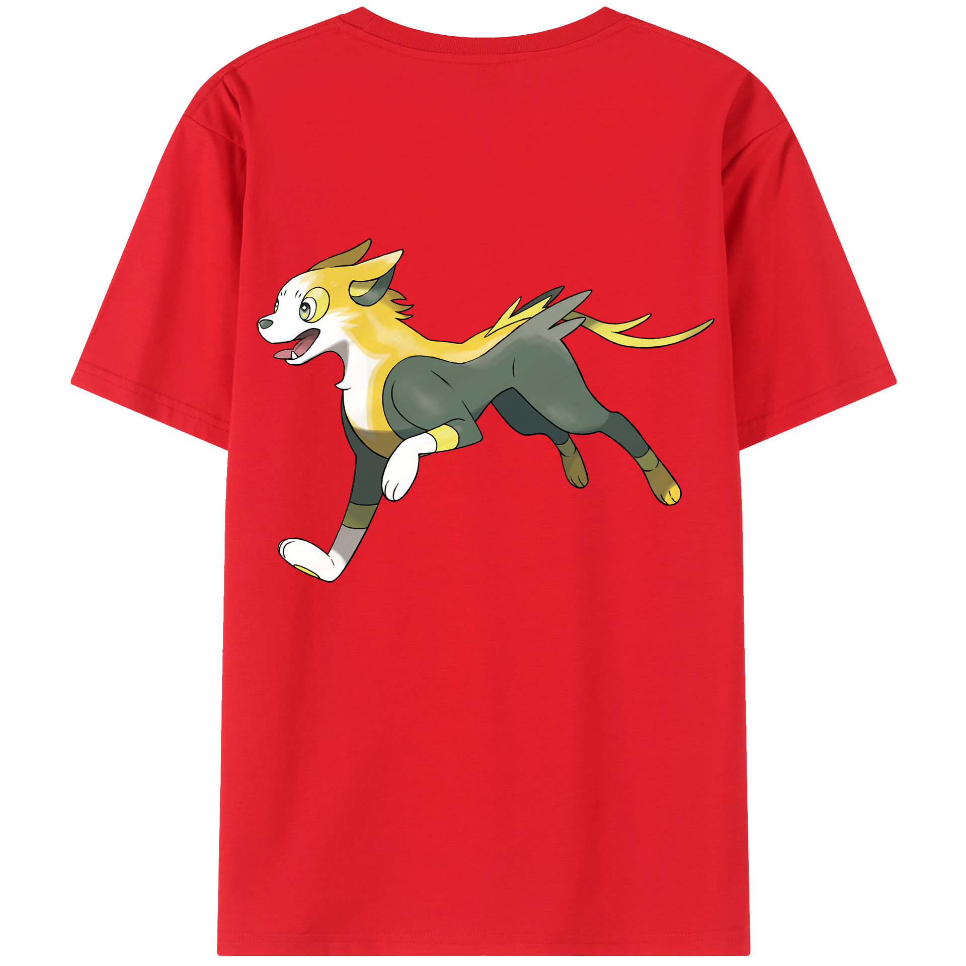 （画像用） ポケットモンスター Pokémon 綿100％ メンズ半袖Tシャツ（バックプリント） 通気性