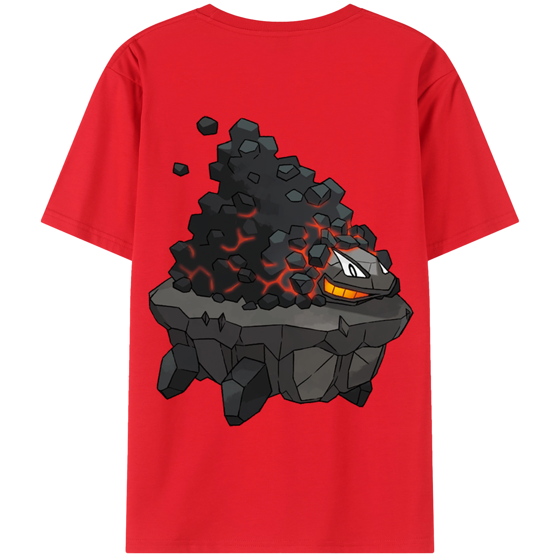 （画像用） ポケットモンスター Pokémon 綿100％ メンズ半袖Tシャツ（バックプリント） 通気性