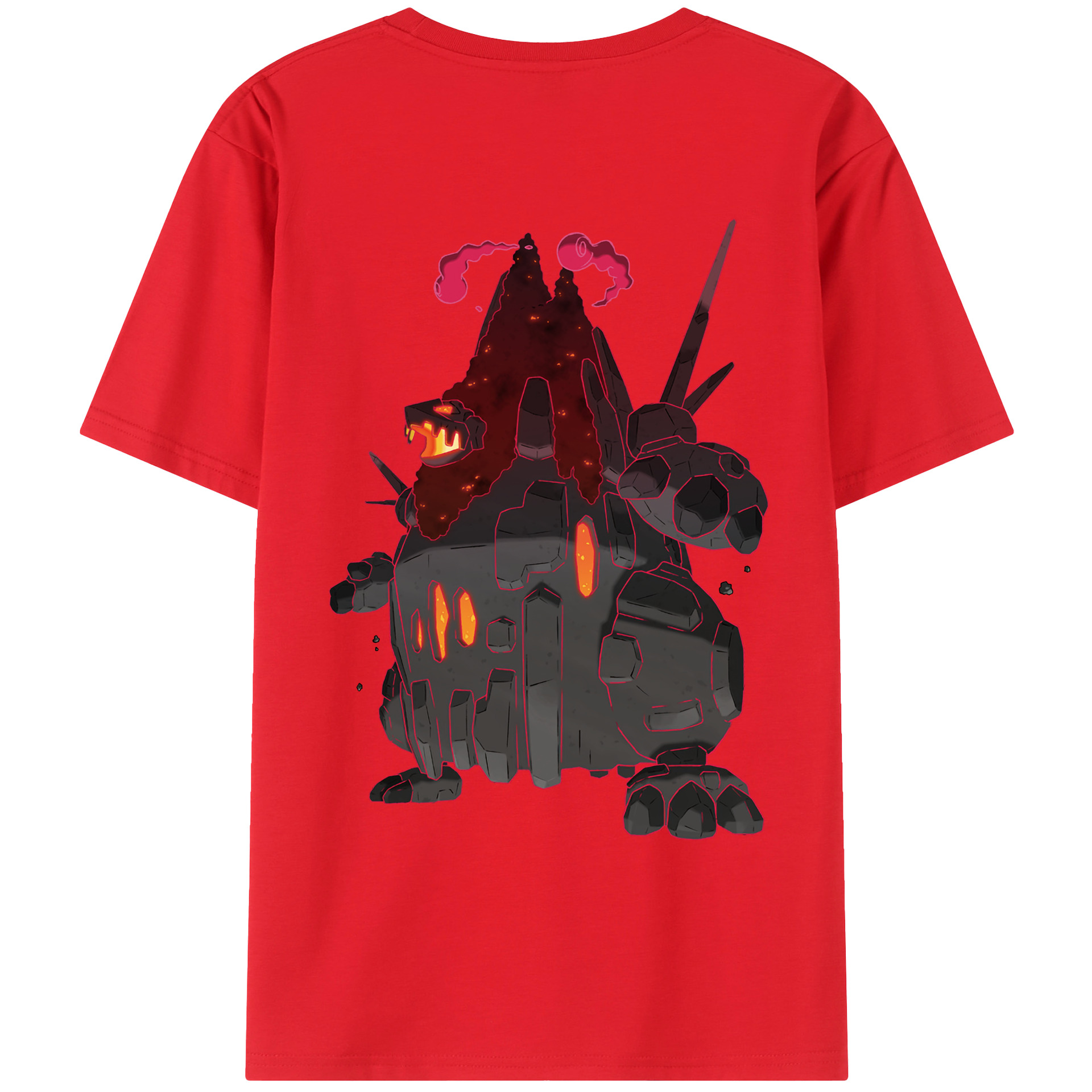 （画像用） ポケットモンスター Pokémon 綿100％ メンズ半袖Tシャツ（バックプリント） 通気性