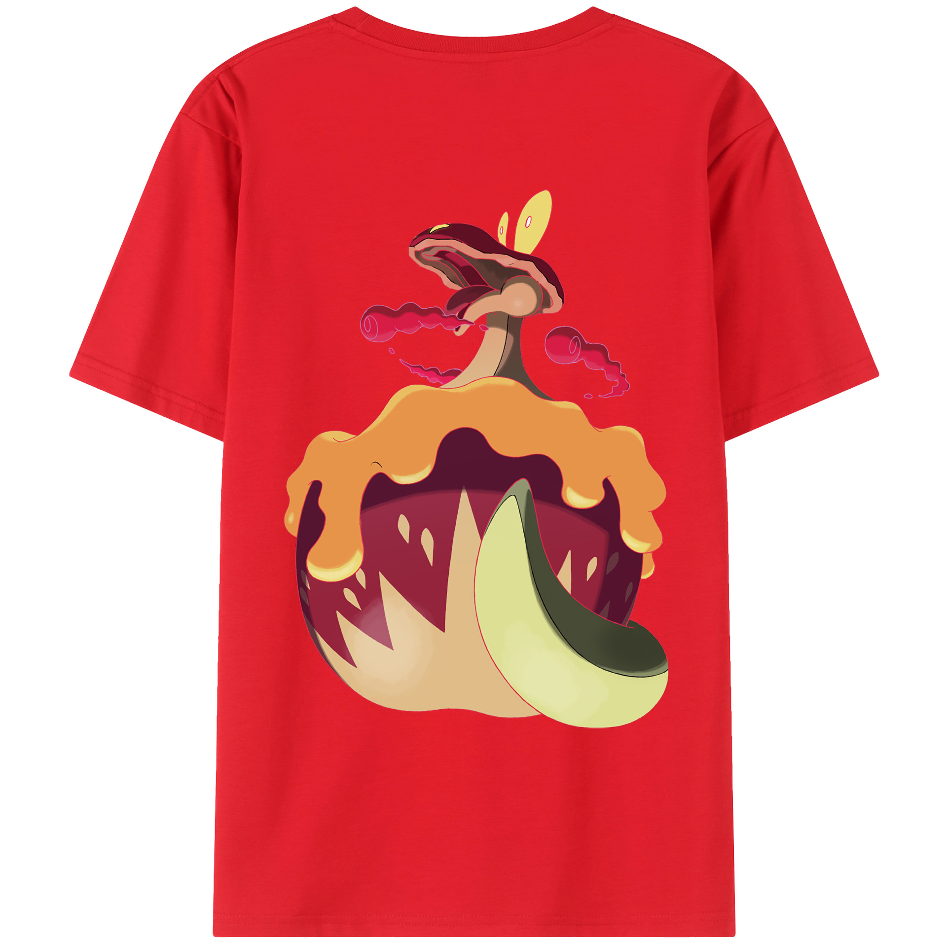 （画像用） ポケットモンスター Pokémon 綿100％ メンズ半袖Tシャツ（バックプリント） 通気性