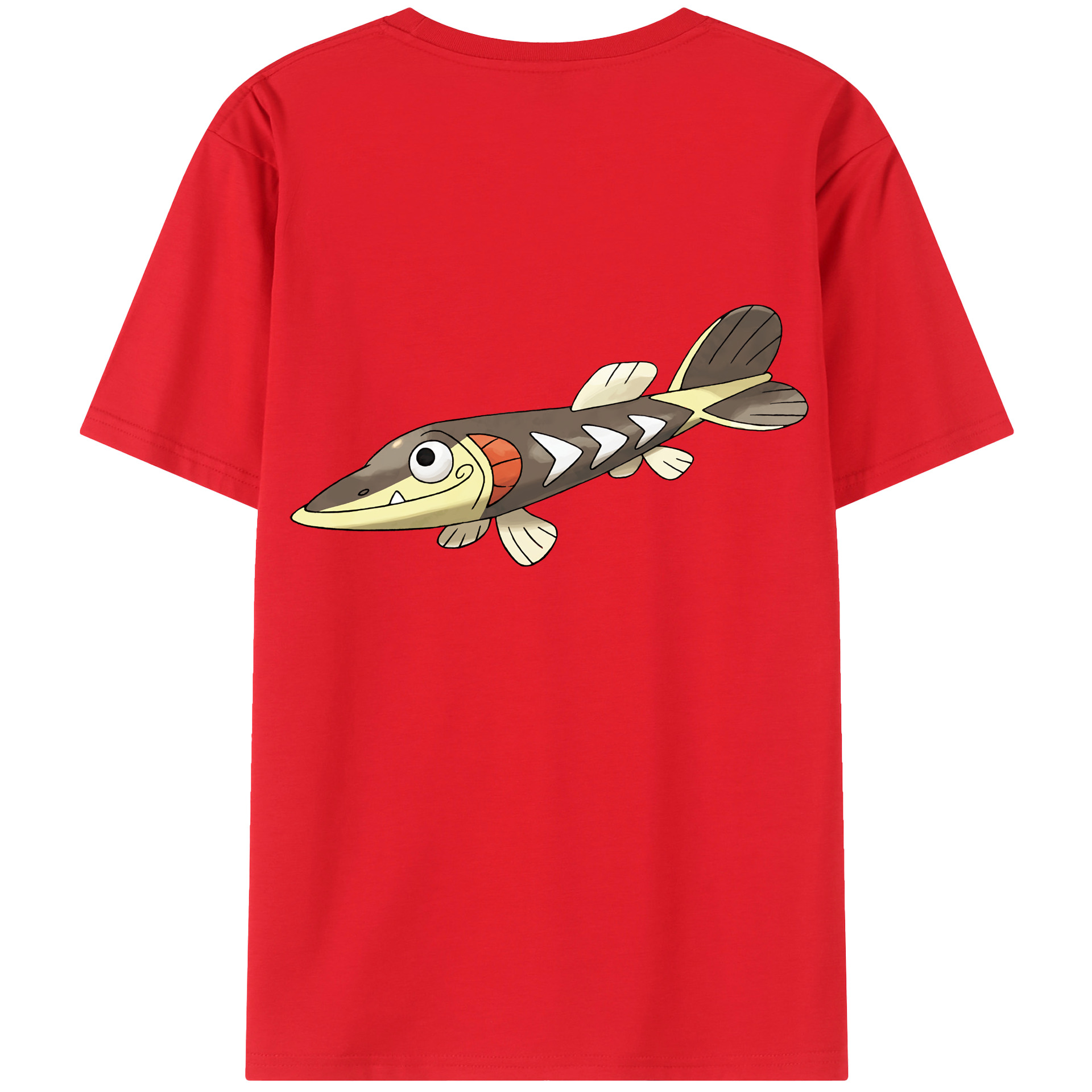 （画像用） ポケットモンスター Pokémon 綿100％ メンズ半袖Tシャツ（バックプリント） 通気性